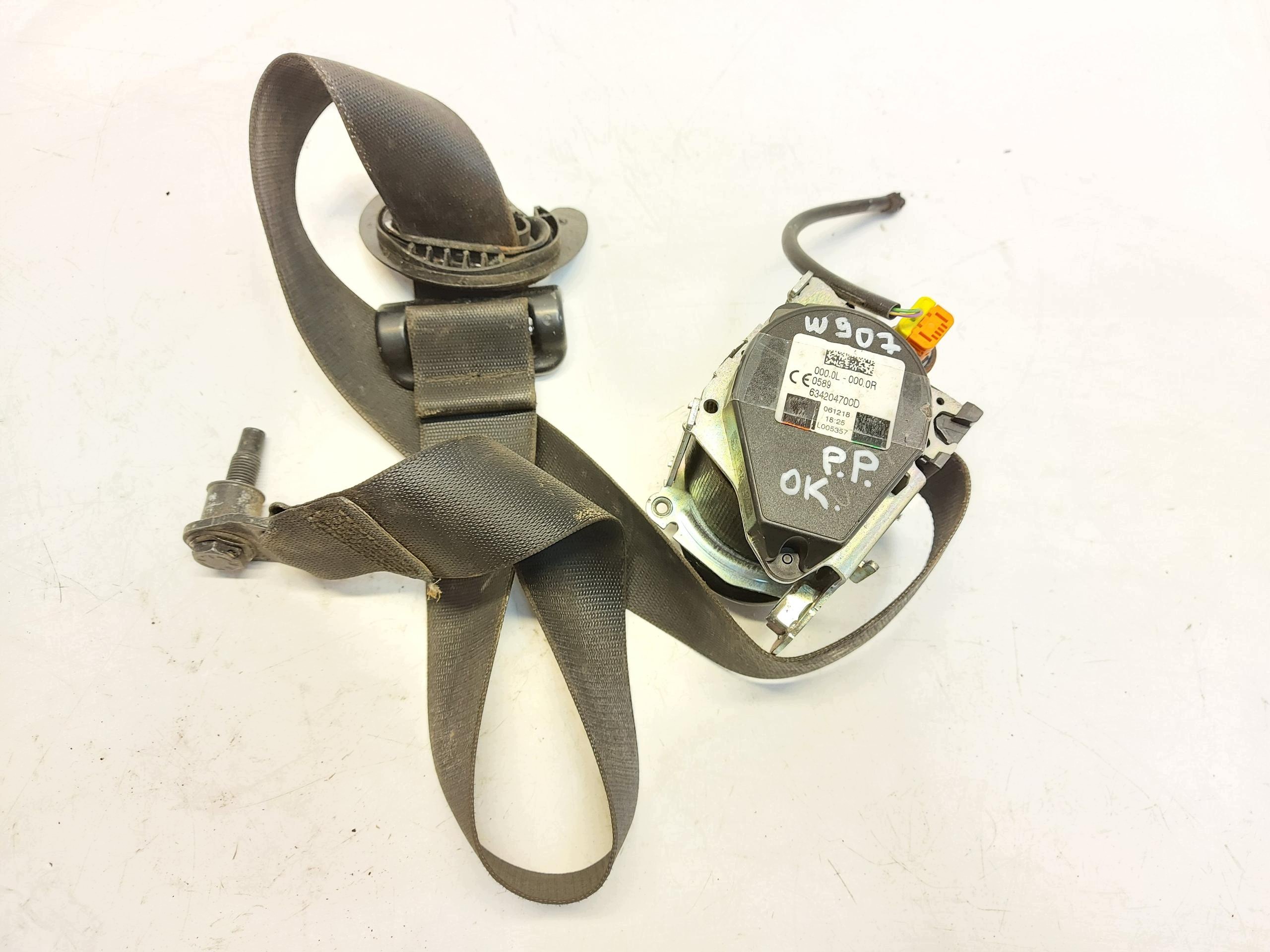 Mercedes Sprinter w907 2020, 2.1 CDI tension belt safety front right