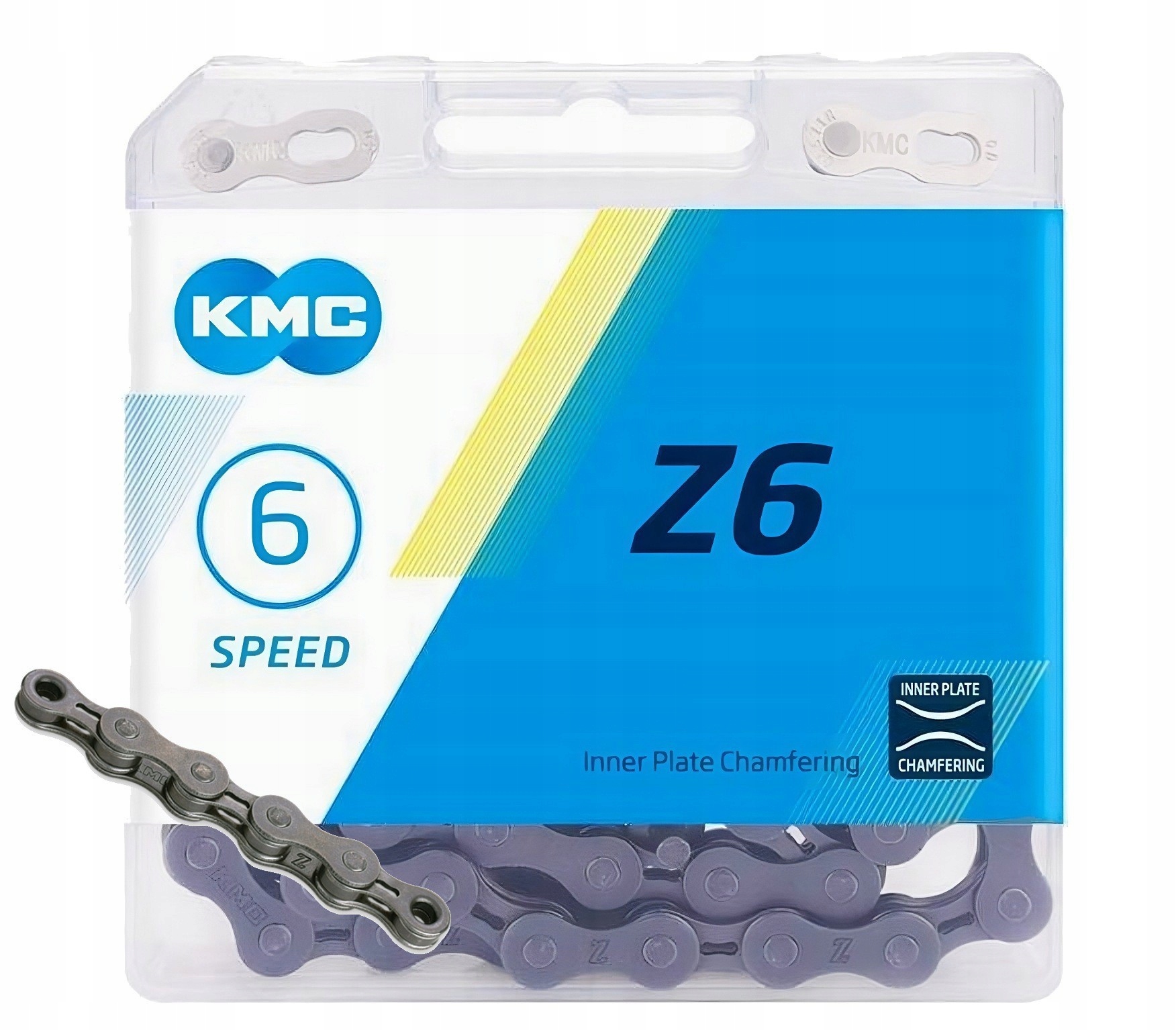 Łańcuch 116 ogn. Kmc Z6 szary 6/7 rz Box spinka