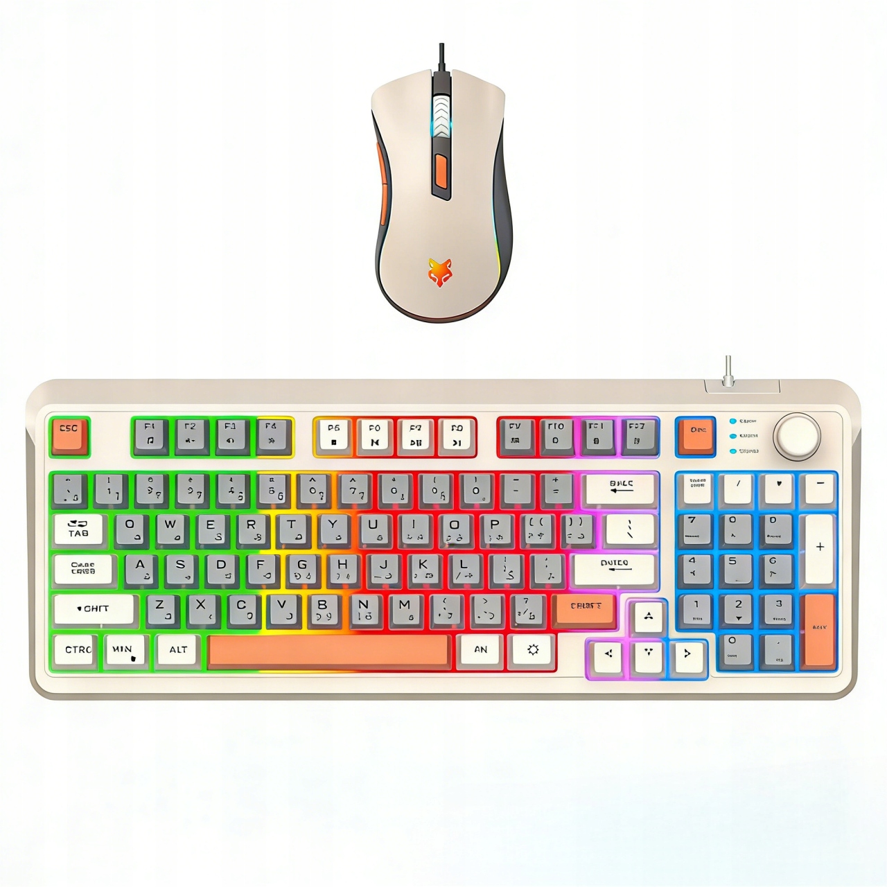 Sada drátové klávesnice a myši pro hráče i do kanceláře