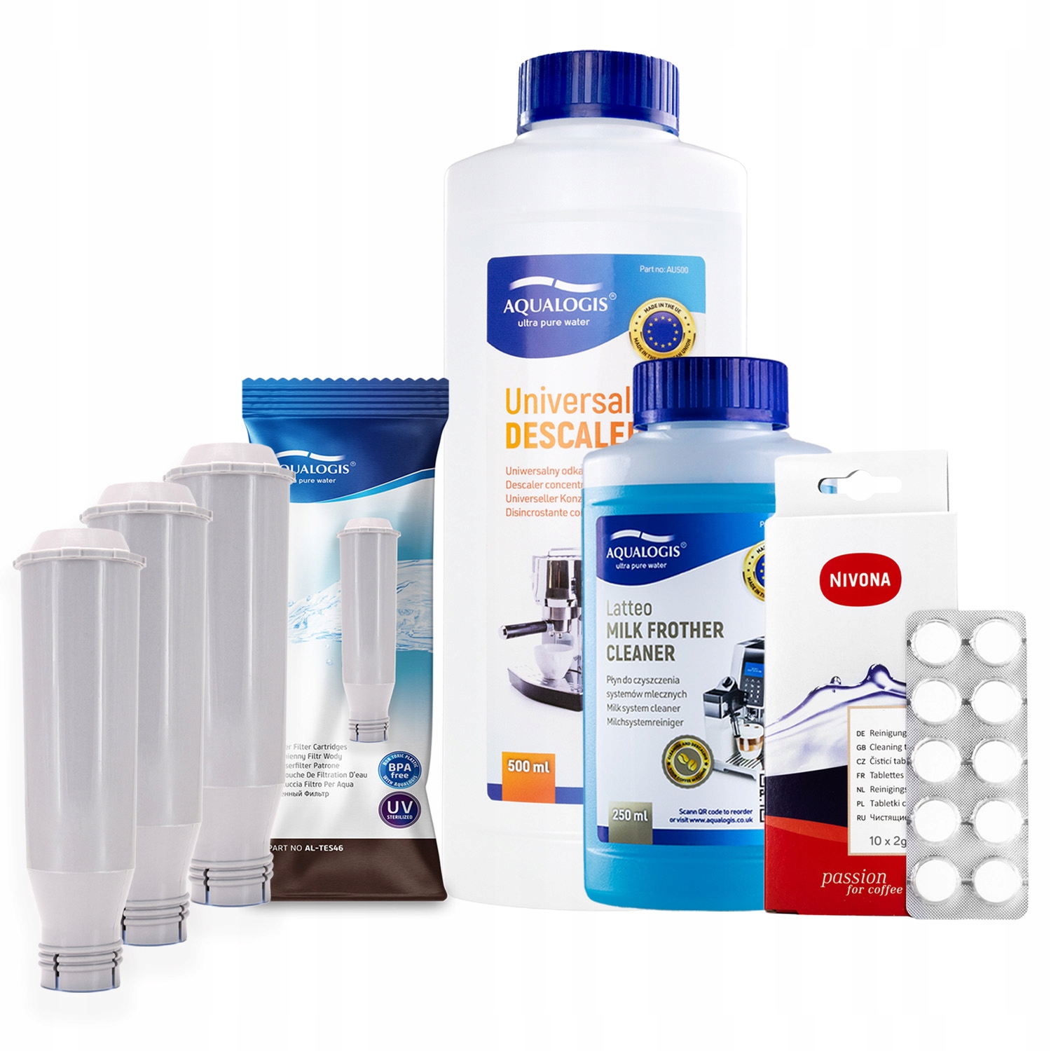 x3 Filtr do kávovaru Nivona AL-TES46 UniDec Tablety Tekutina