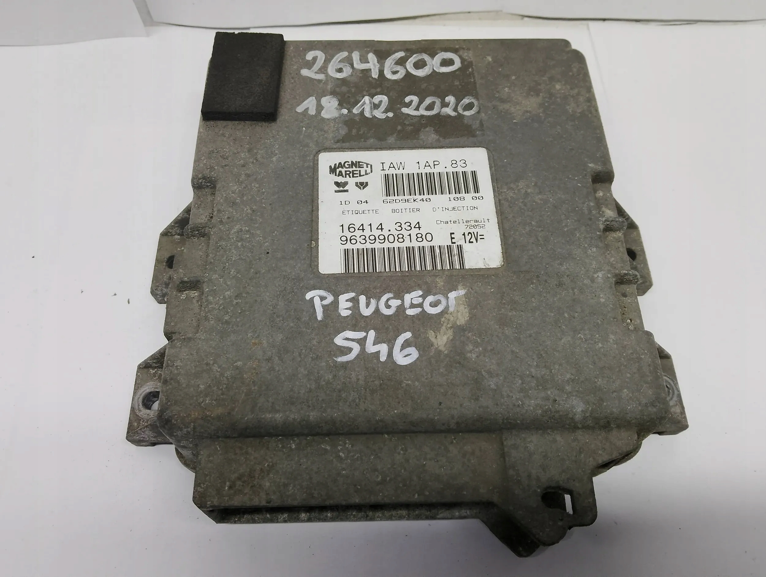computer control unit of the engine Peugeot 9639908180