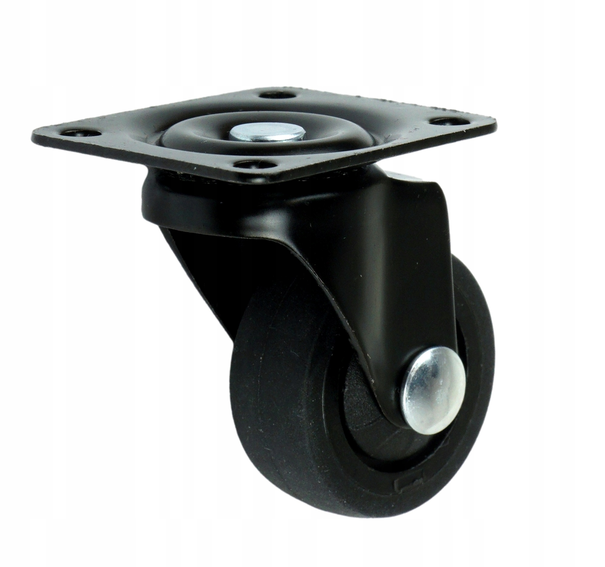 

Kółko meblowe obrotowe z podstawą czarną, fi 30 mm