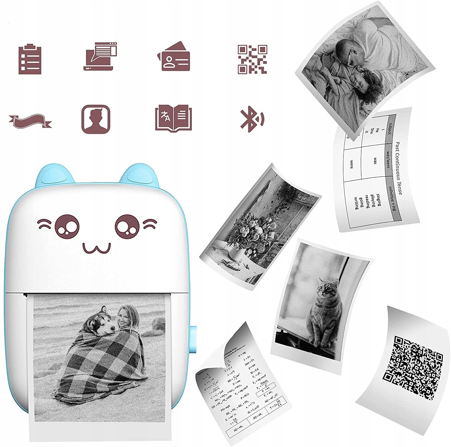 

Mini Drukarka Termiczna Do Zdjęć Notatek Bt