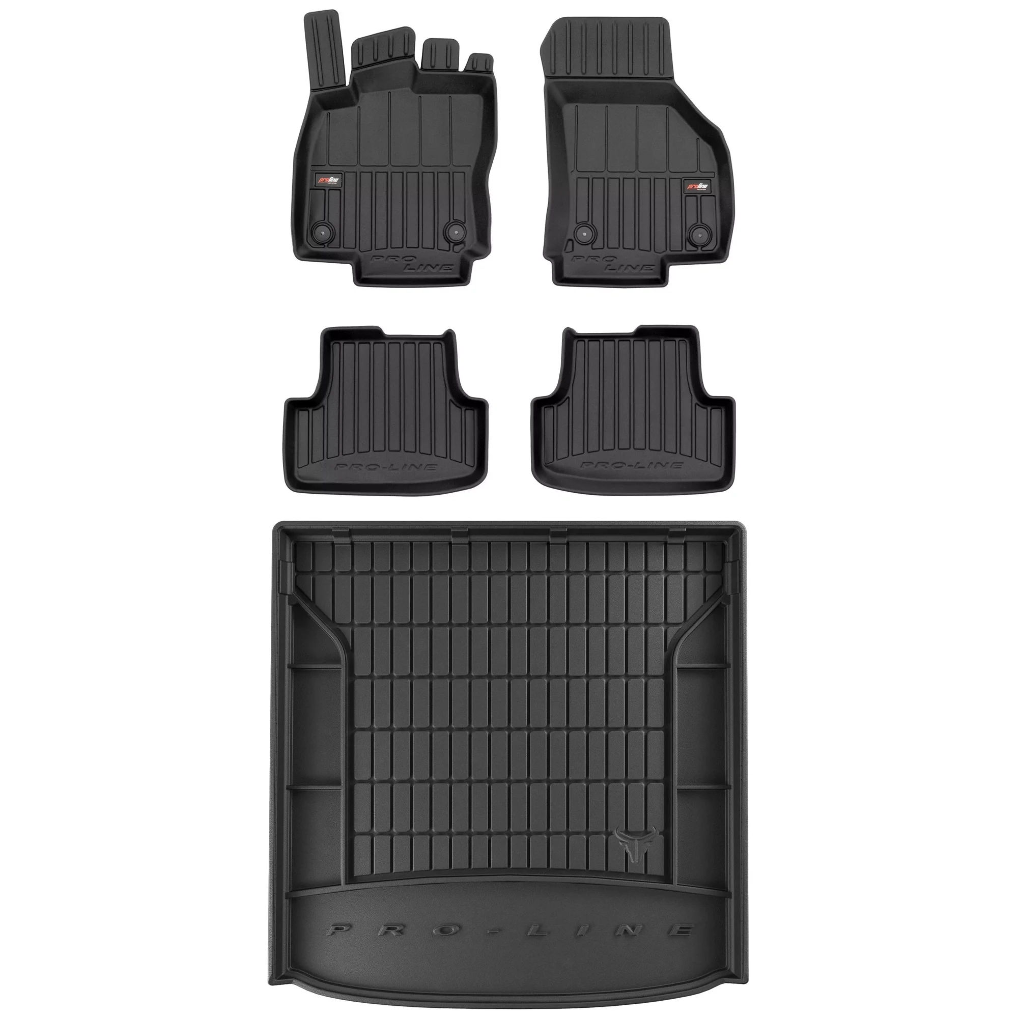 3D gumová sada koberců a rohožek Volkswagen Golf VIII od 2019 Kombi, horní část