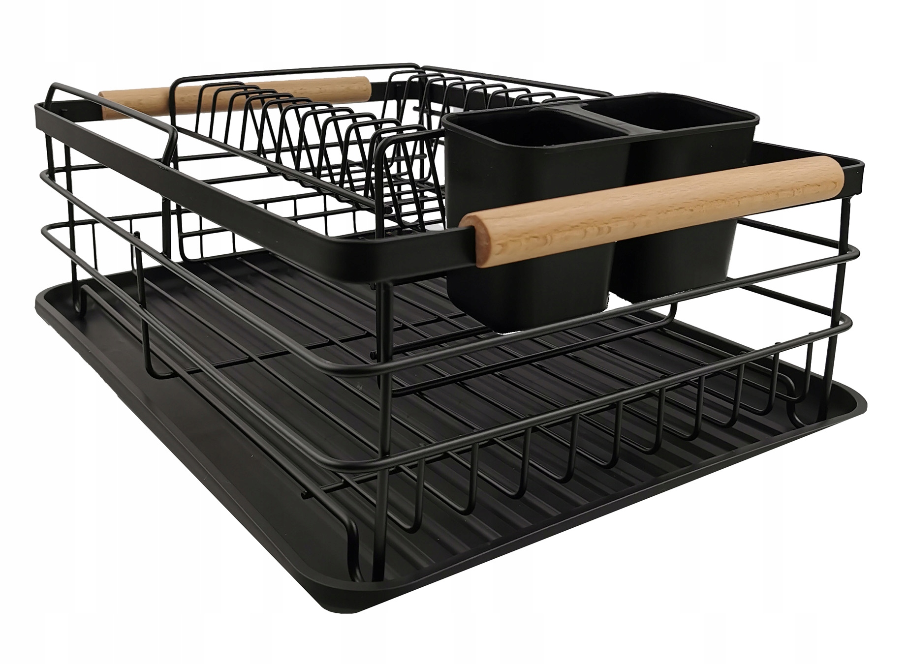 SUSZARKA DO NACZYŃ STOJĄCA OCIEKACZ Z TACKĄ CZARNA DWUPOZIOMOWA WZ3 Stan opakowania oryginalne