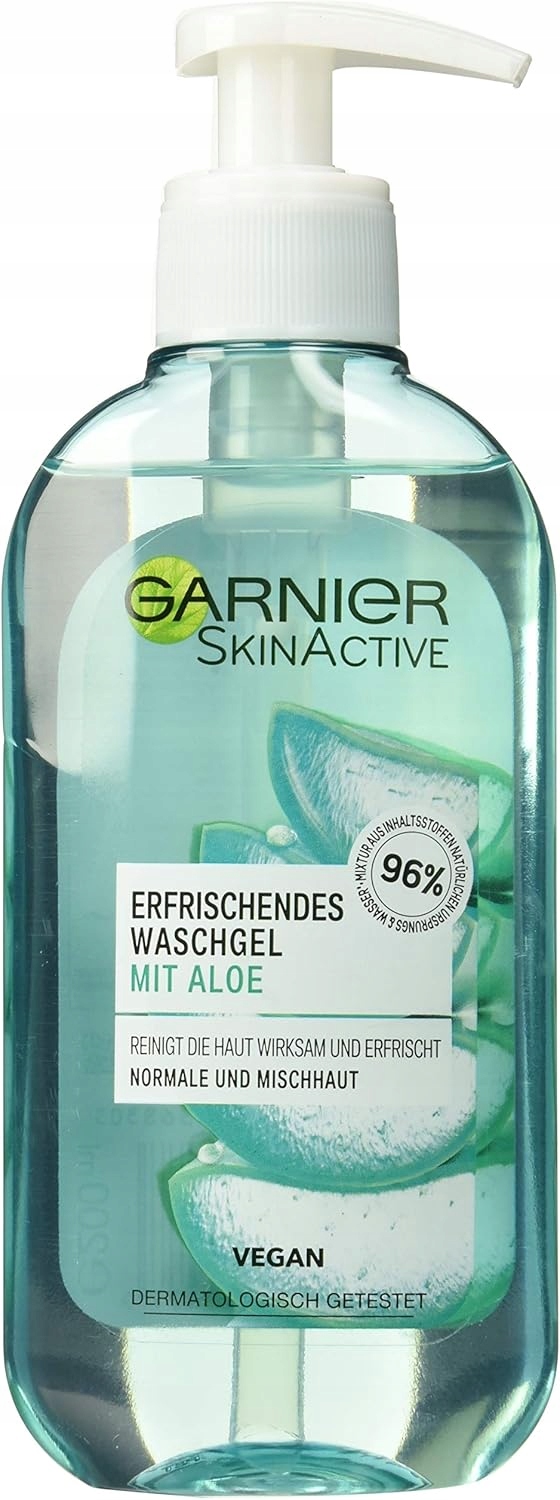 Garnier Aloe Gel Hydratační obličej Smíšený 200 Ml Bez parabenů