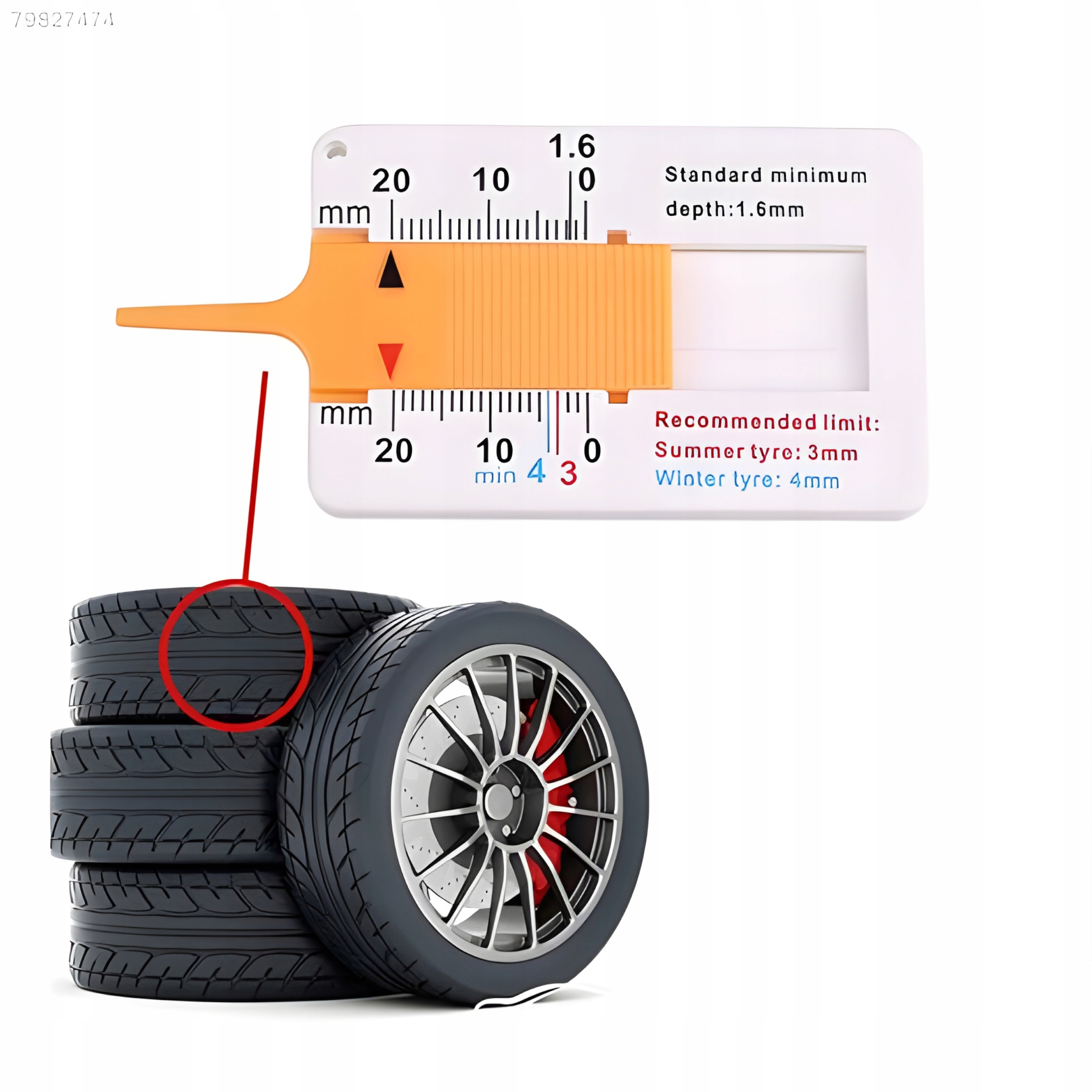 MIERNIK MIARKA GŁĘBOKOŚCI WYSOKOŚCI BIEŻNIKA OPON Marka SATIS