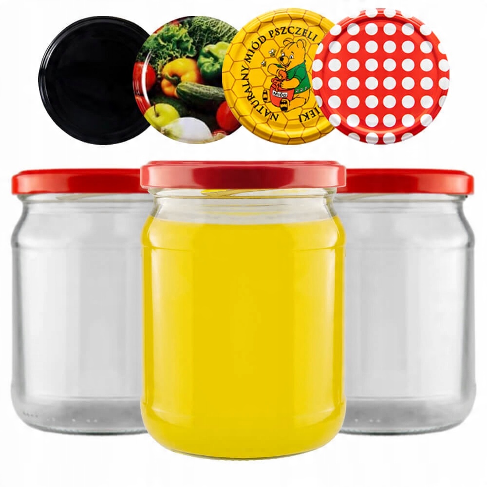

Słoik 520ml Dżem Przetwory Miód 80szt Wieczko