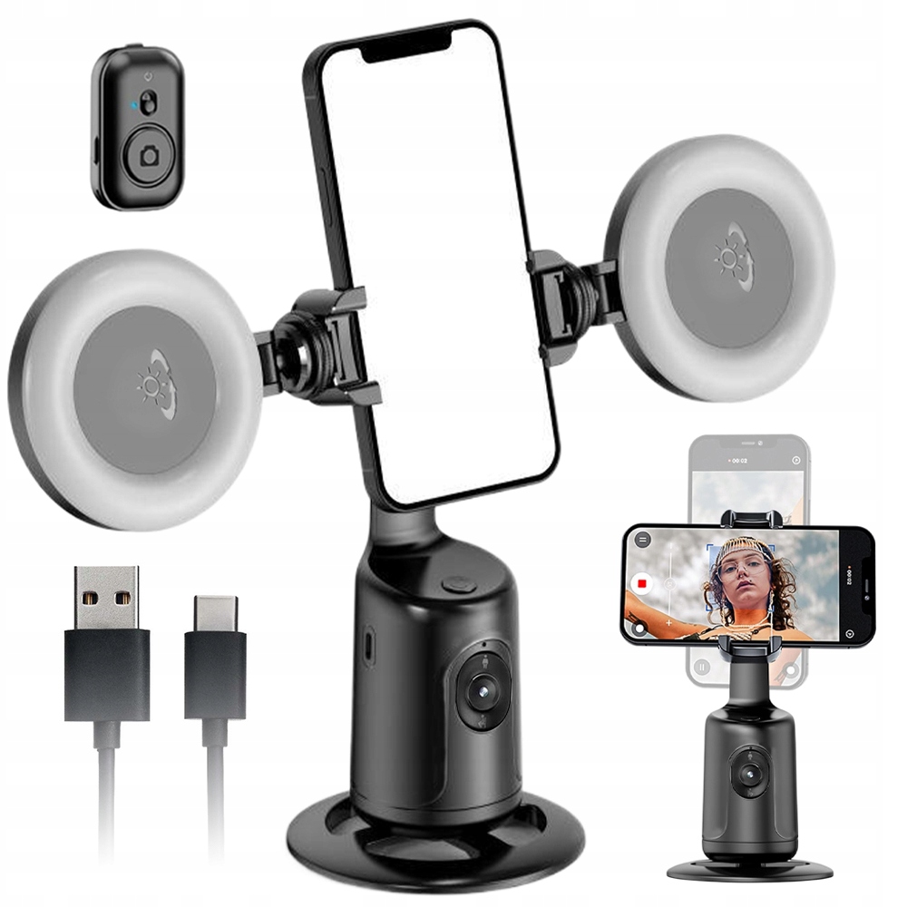 Stabilizátor Gimbal Led Gimbal Pro Mobilní Telefon Ovládání Gesty