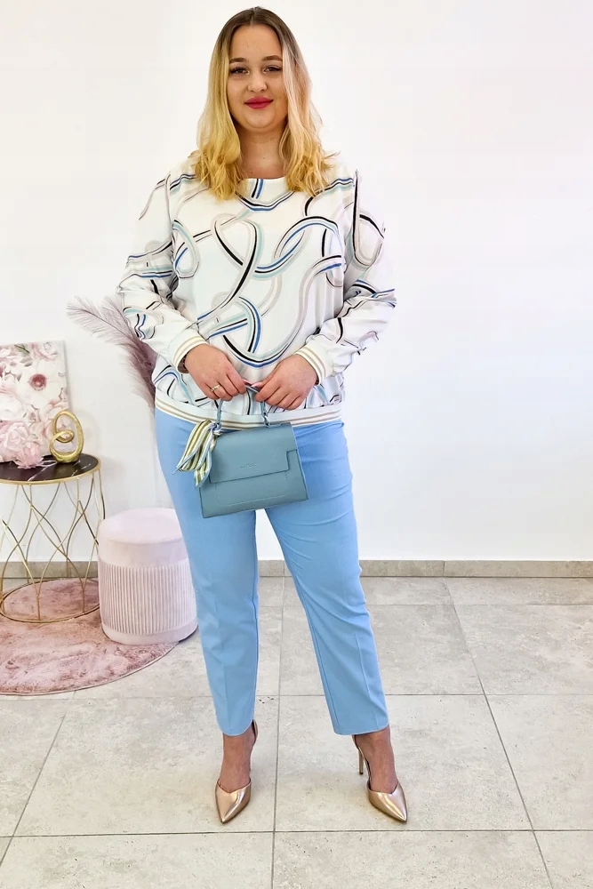 Elegantní dámská halenka s mašličkami, bílá, 50