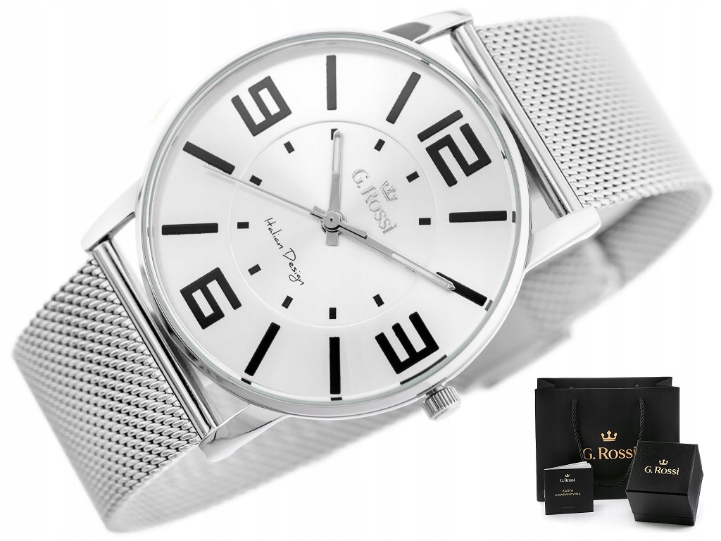 

Zegarek Damski G. Rossi Aida cyfry mesh Grawer