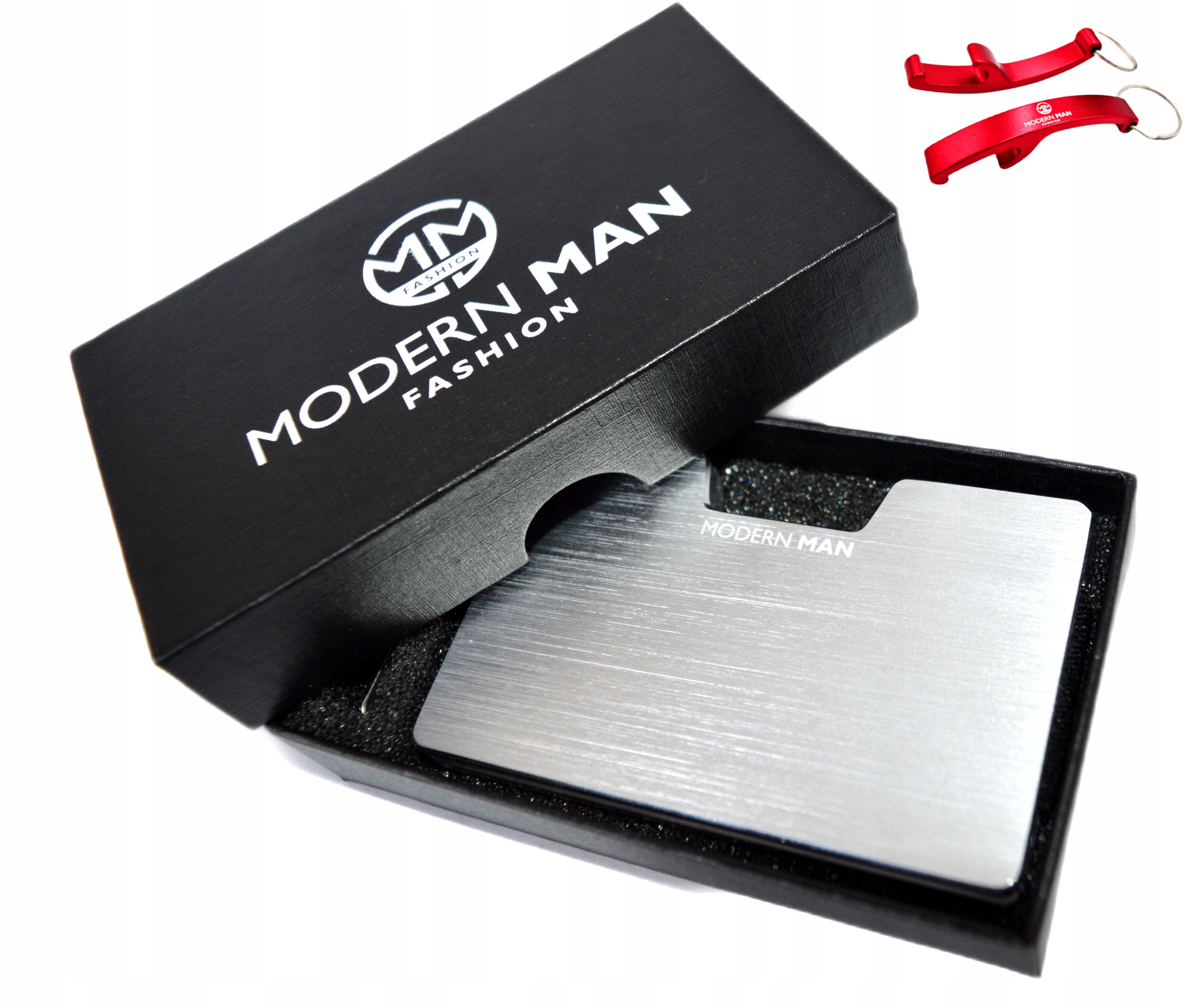 

Minimalistyczny Portfel Etui Na Karty Srebrny Rfid