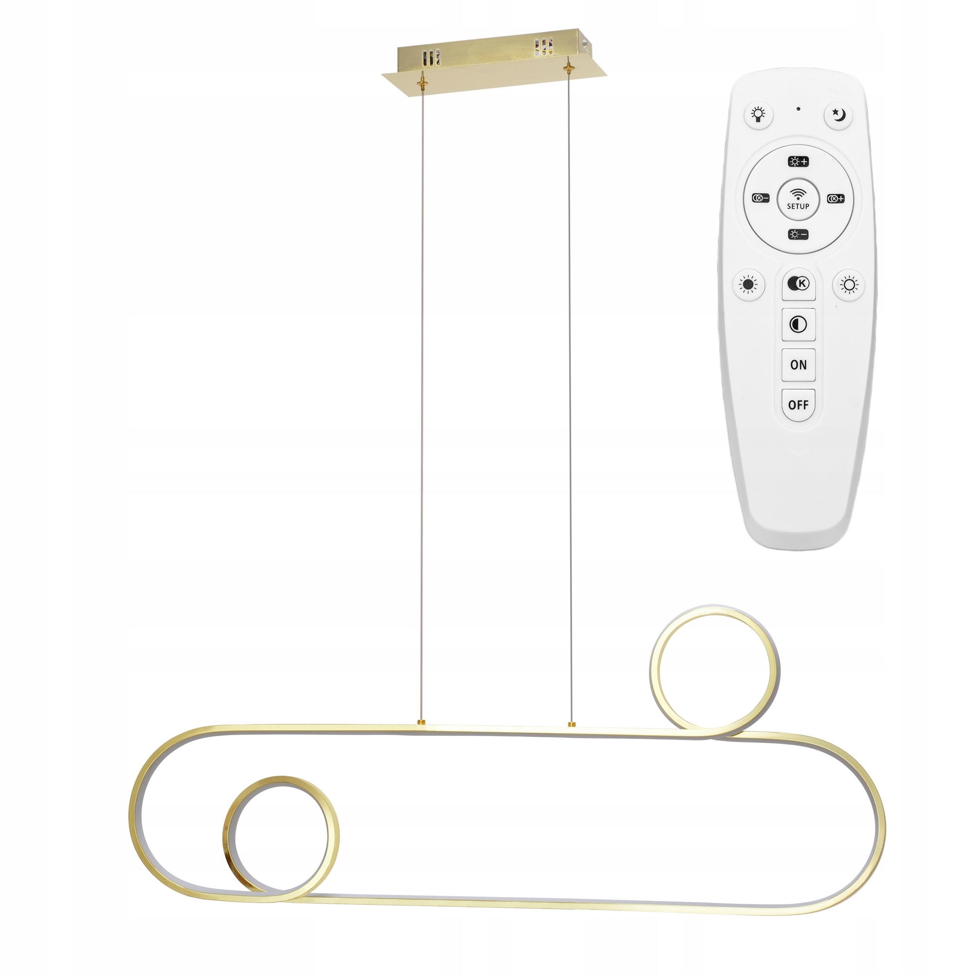 stropní svítidlo Led moderní zlatá kovová
