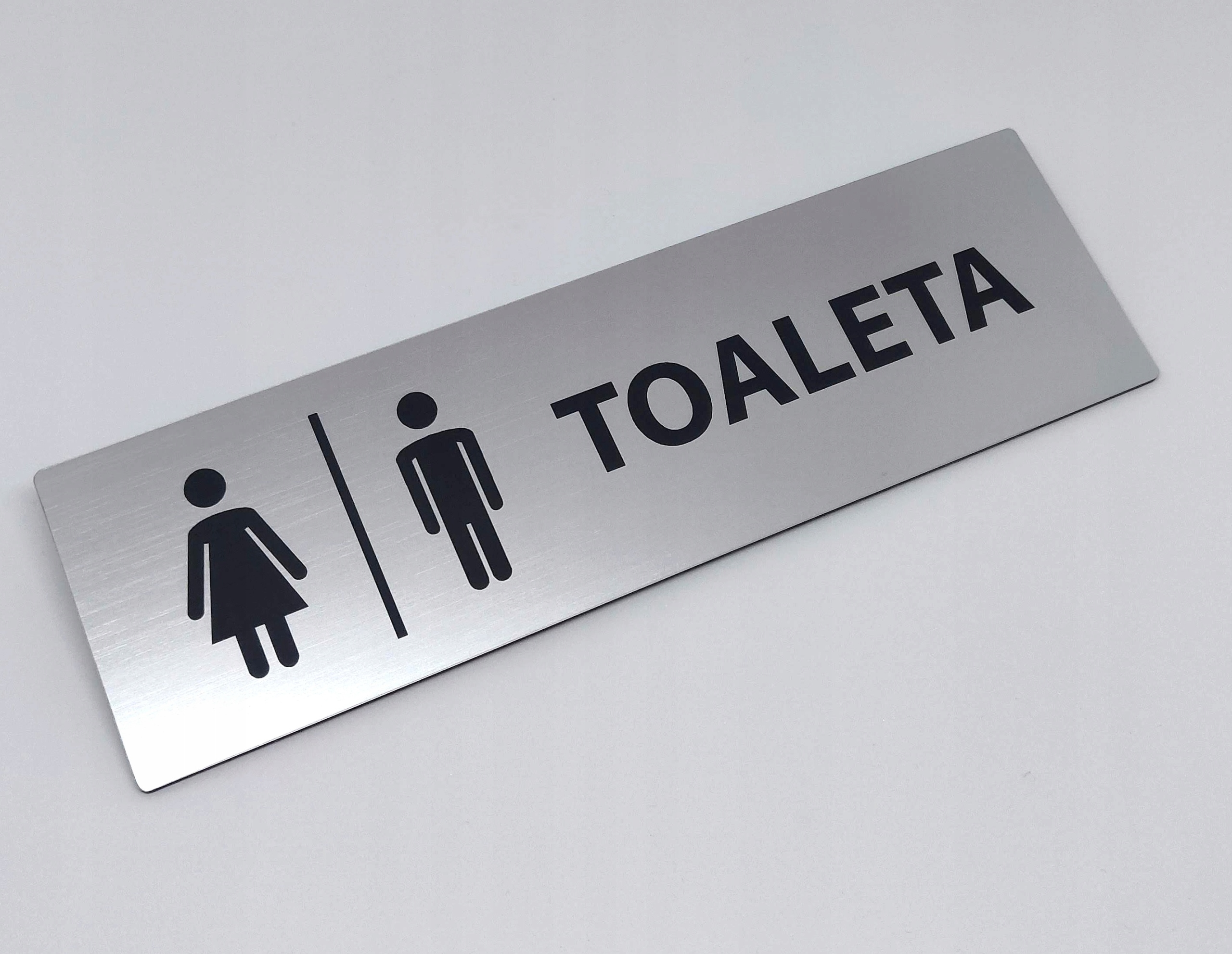 Tabliczki na drzwi TOALETA, MAGAZYN, BIURO, 10x6cm Grubość 1.6 mm