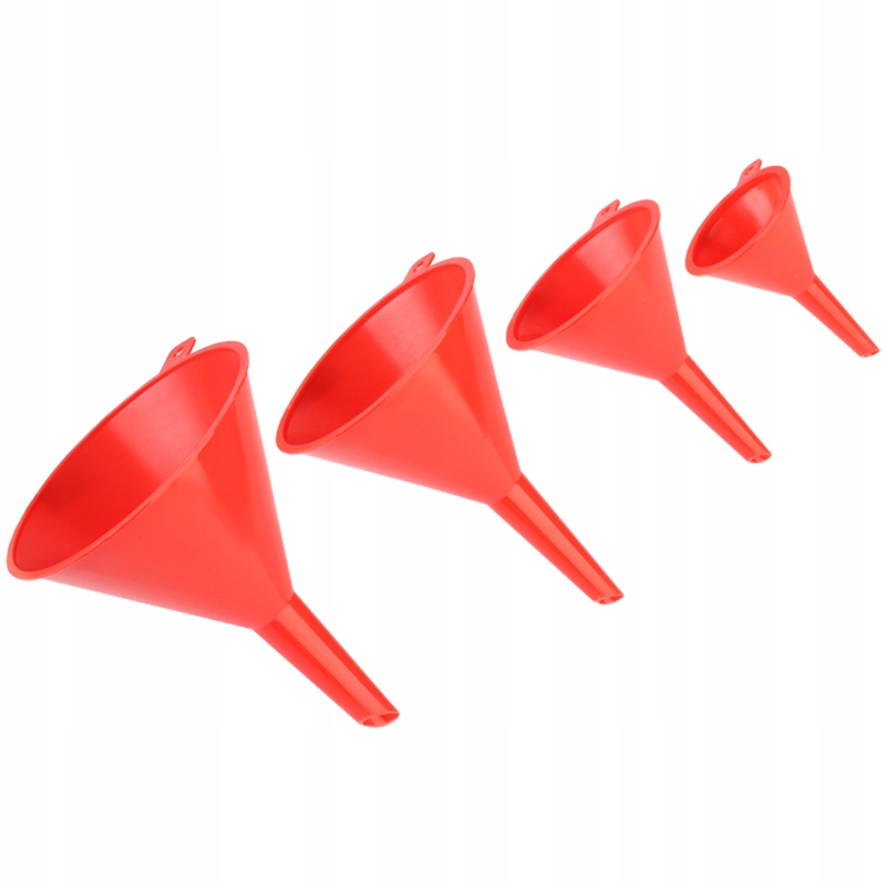 

Zestaw plastikowych lejków, 4 szt. okrągłe lejek