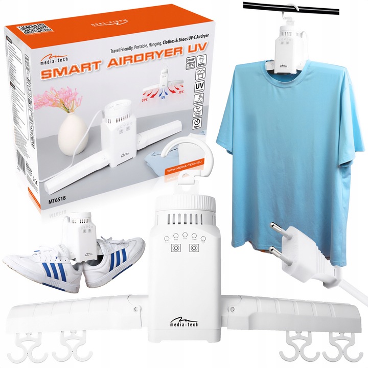 Sušák na oblečení a boty s dezinfekcí