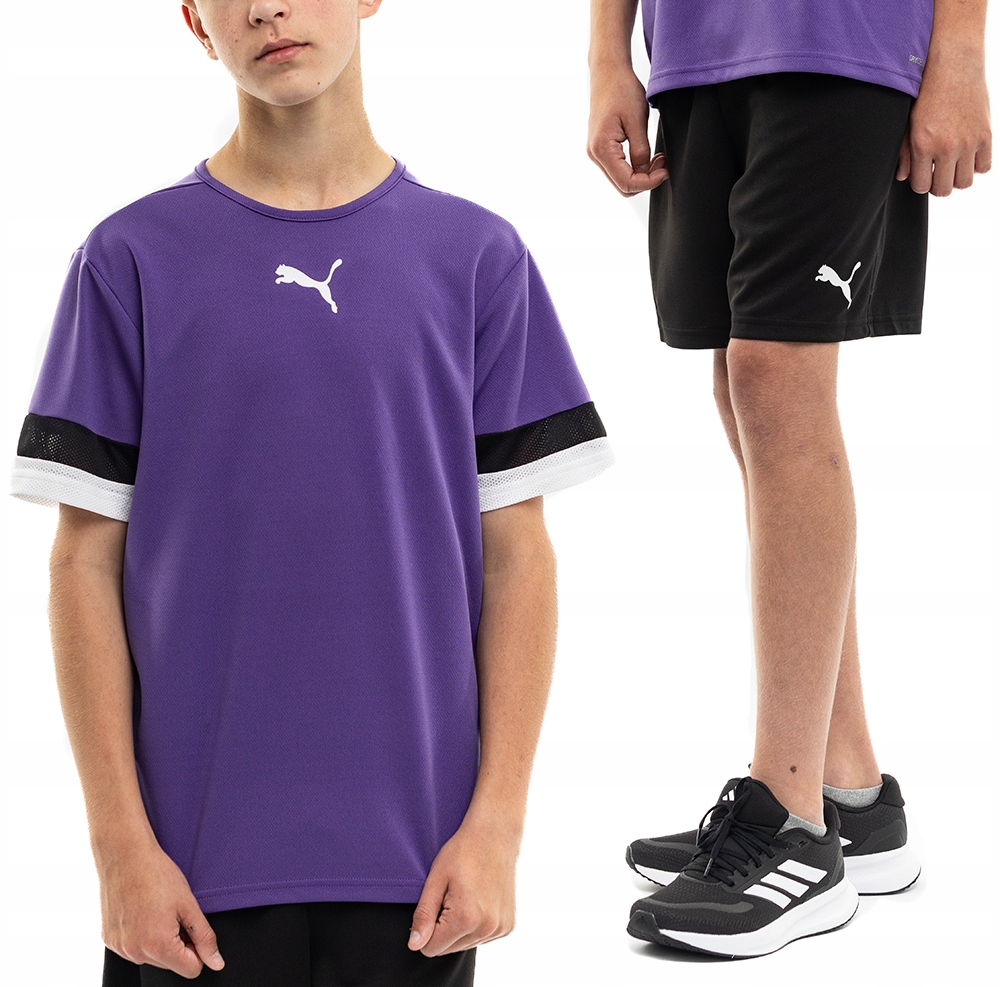 Puma Strój Sportowy Dla Dzieci Koszulka T-Shirt Krótkie Spodenki roz. 140