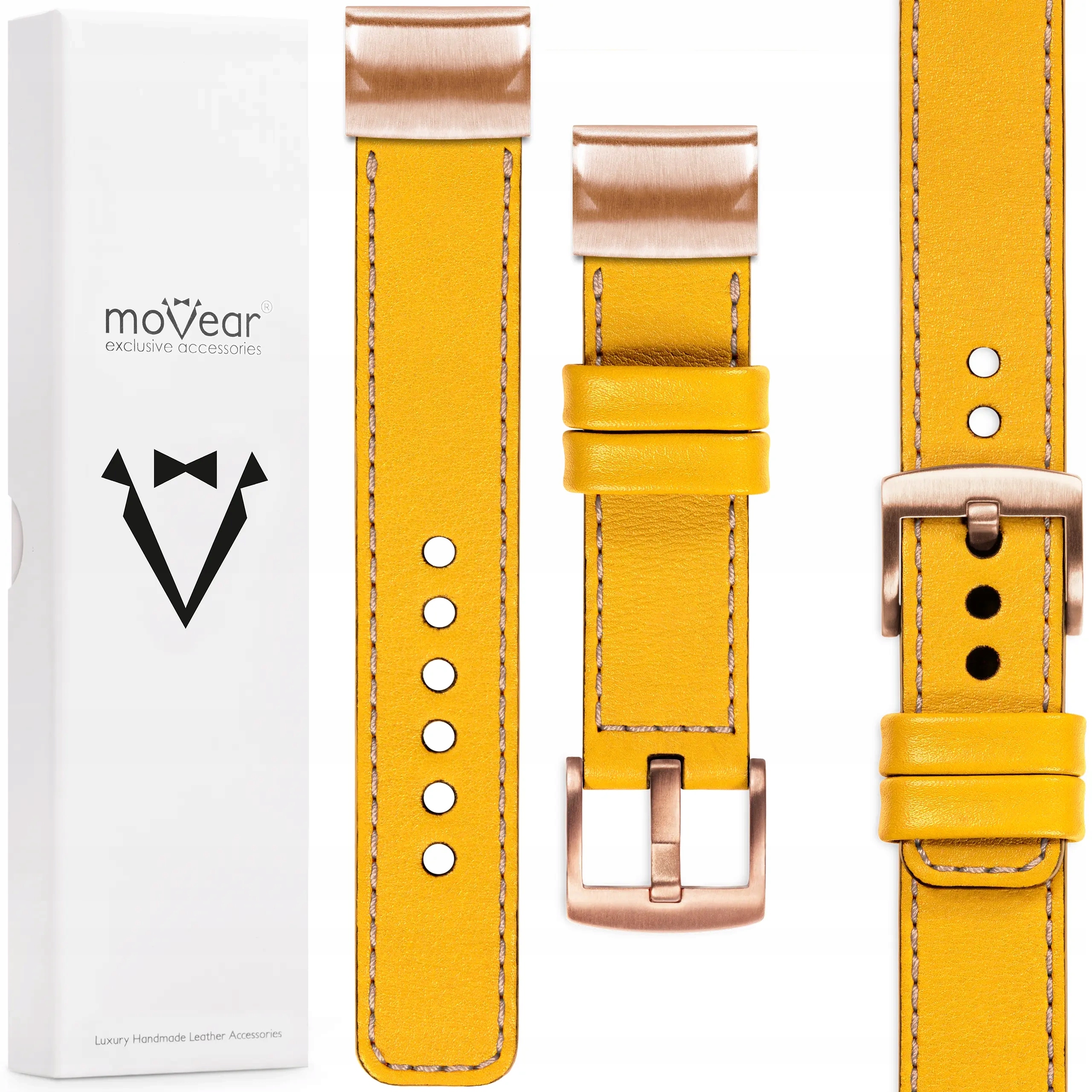 Prémiový řemínek pro Garmin Fenix 8s 7s 6s Instinct QuickFit 20 kožený Movear