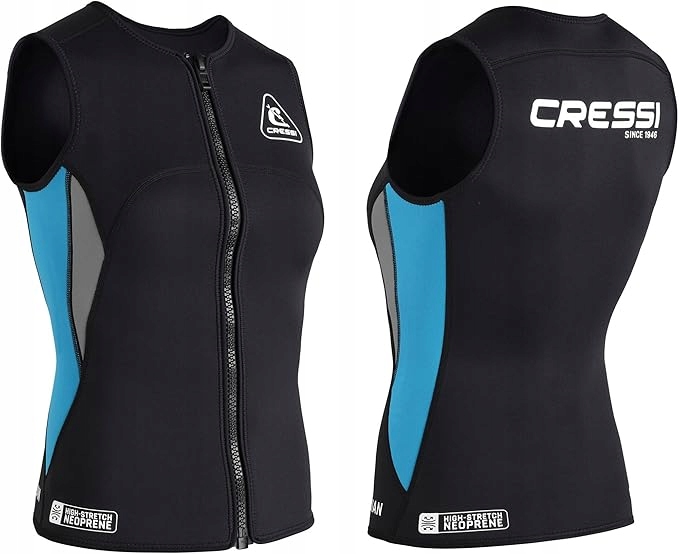 K141 Kamizelka damska Cressi Guardian Neoprene Zipper Vest r. XL/5 do 0 kg