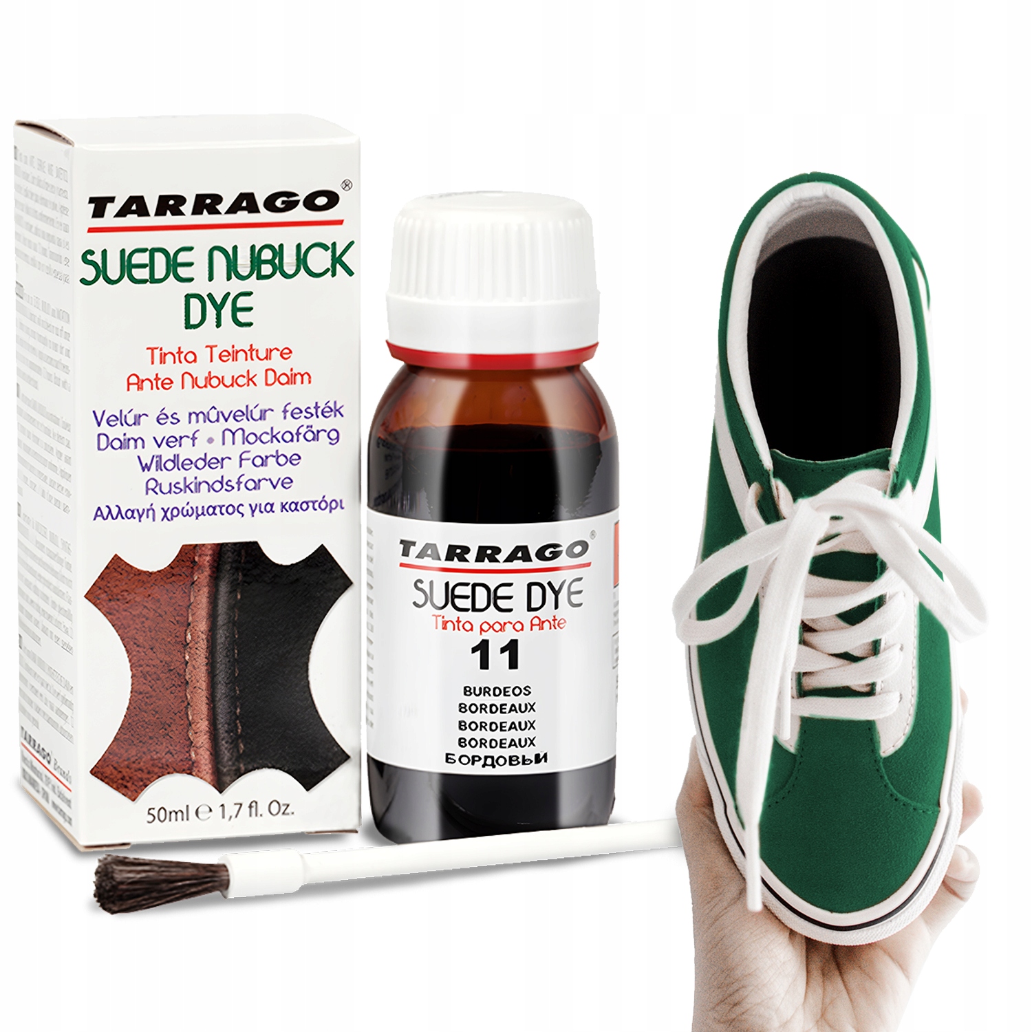 

Barwnik Farba Do Skóry Zamszowej Suede Zielona 50