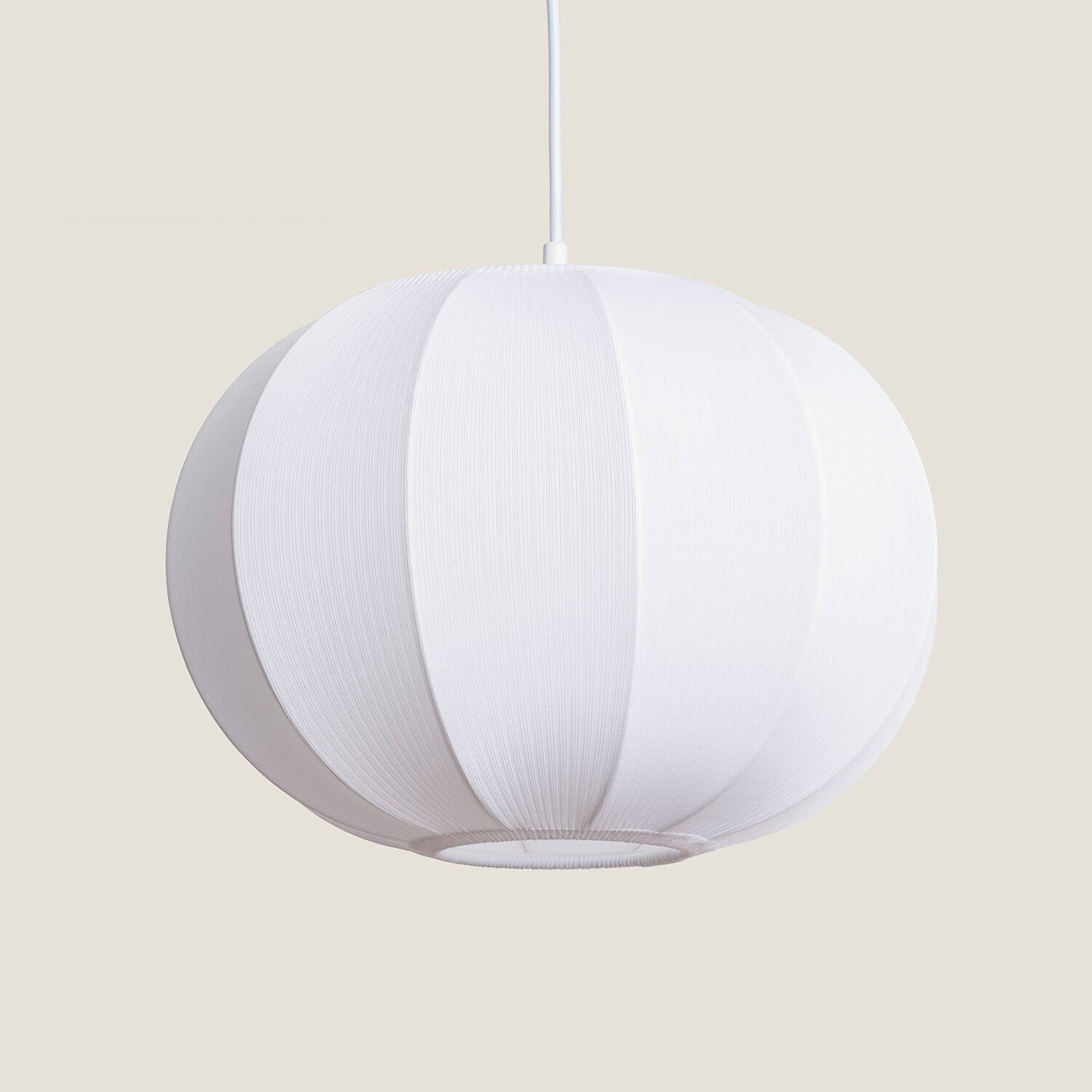 Závěsná lampa z tkaniny Taupiri