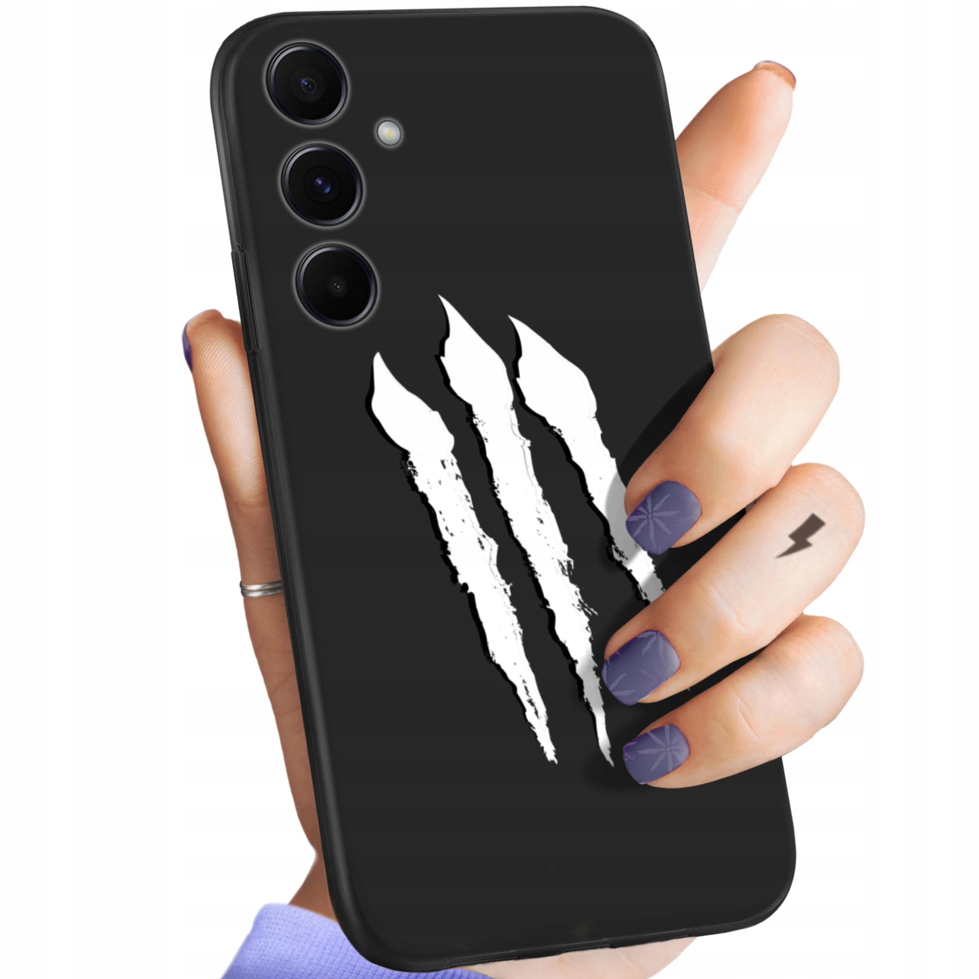 Etui Matowe Do Samsung Galaxy A55 5G Tribal Tatuaż Dziary Dziarki