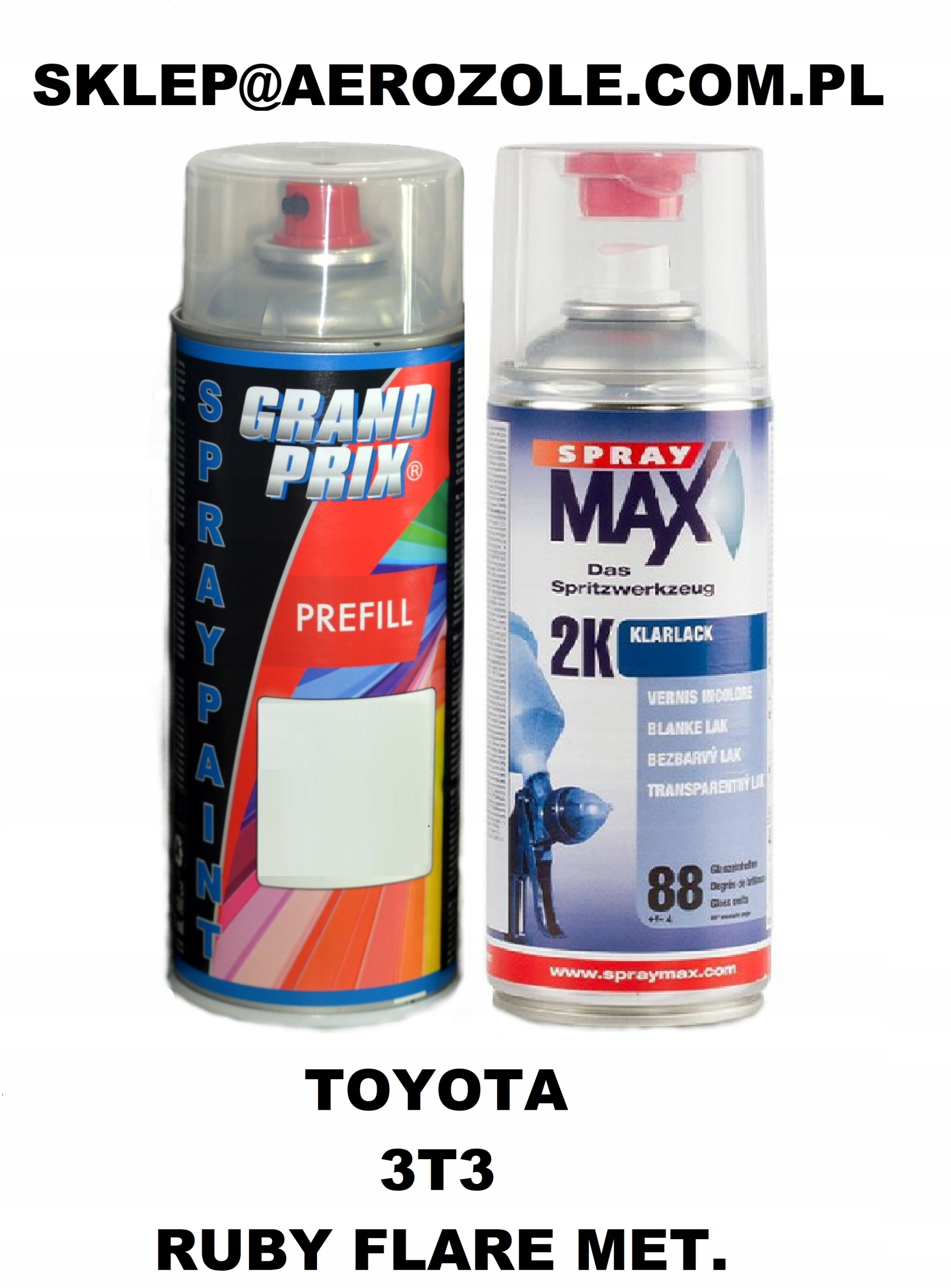 

Toyota 3T3 Zestaw Baza Bezbarwny 2K Barwiony 775ML