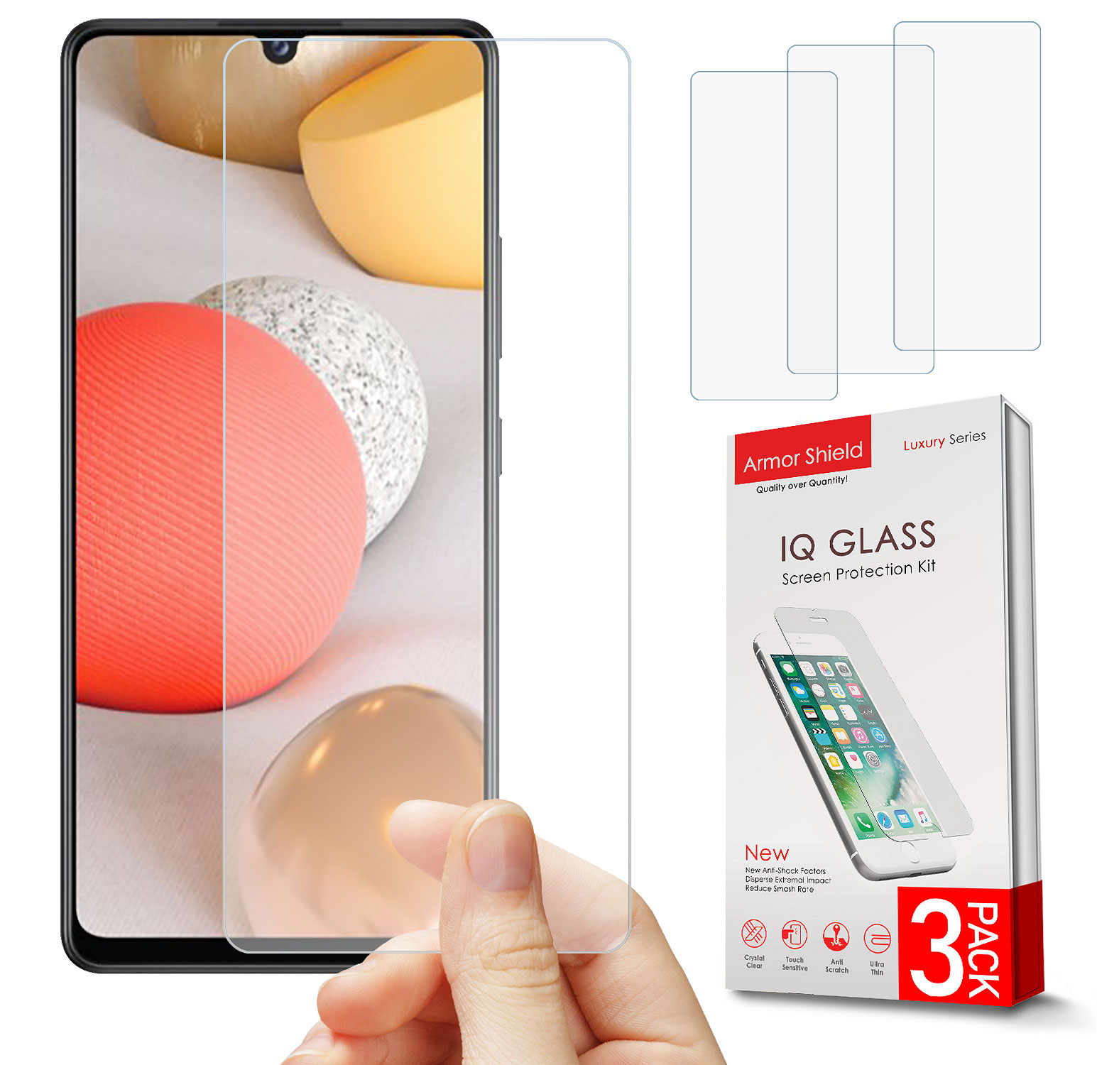 

3SZT Pancerne Szkło Do Samsung Galaxy A42 5G