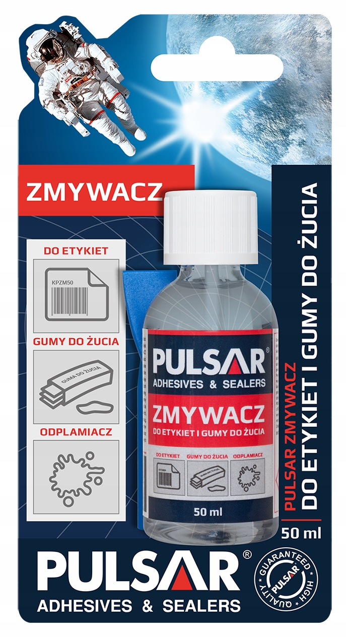 

Zmywacz do Etykiet Naklejek Gumy 50ml Pulsar