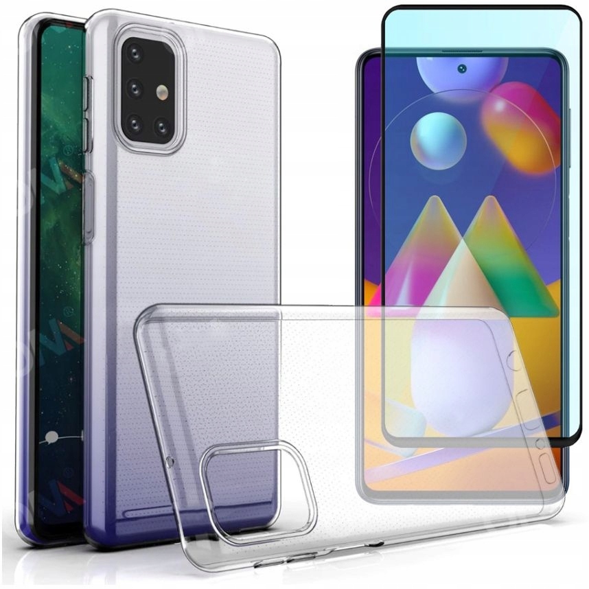 

Etui Air Case Bezbarwne + Szkło 5D do Galaxy M31s