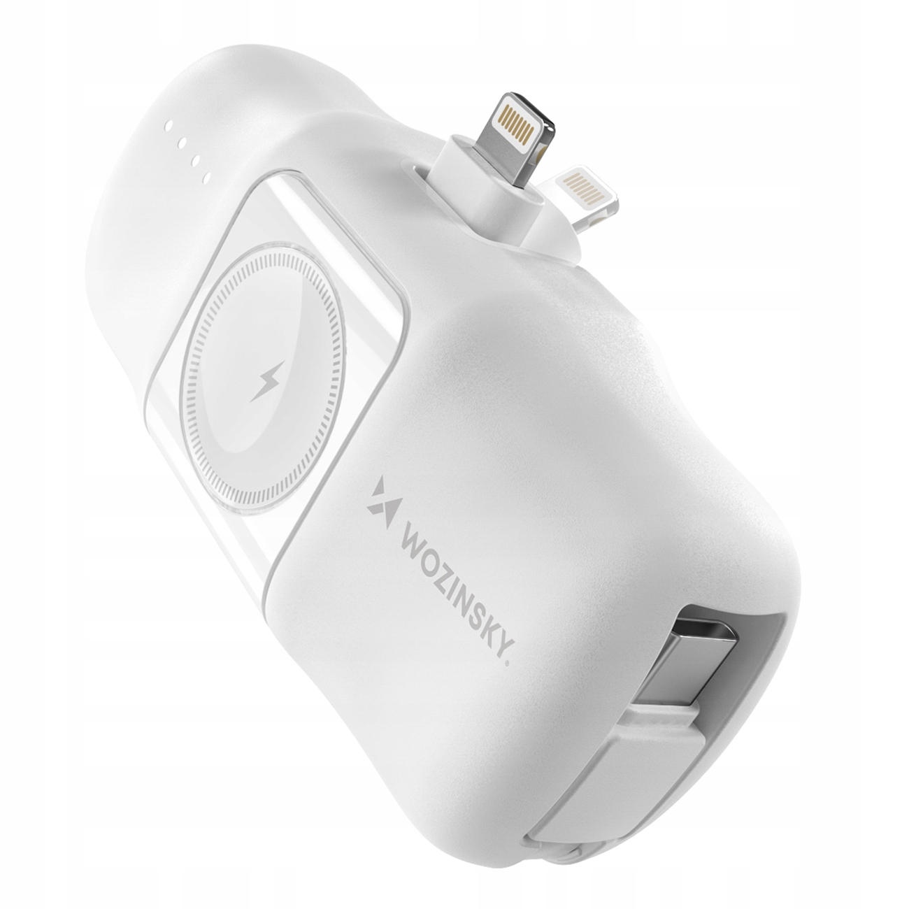 Mini powerbank 5000mAh 15W iPhone Lightning i ładowarką do Apple Watch bi