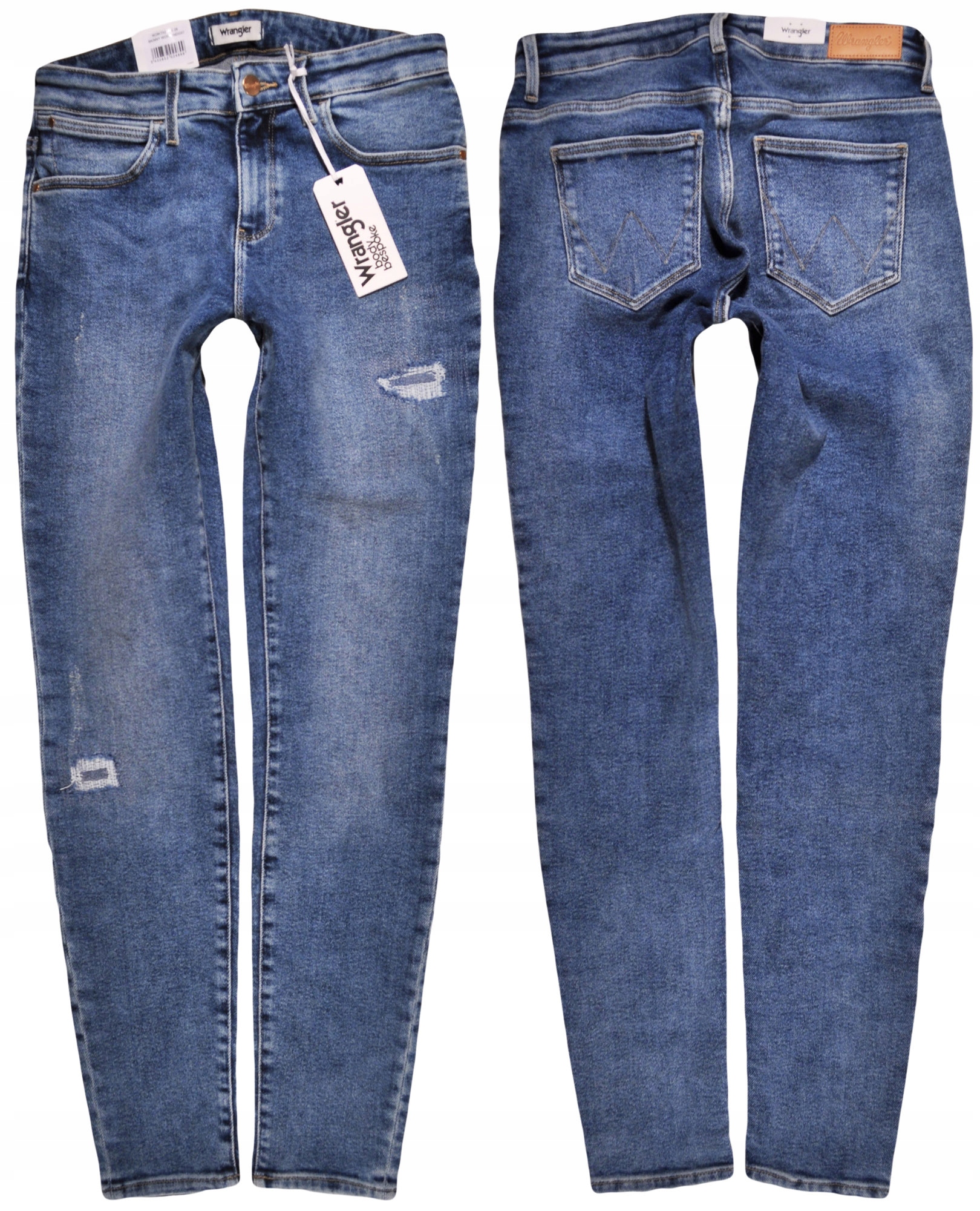 Wrangler kalhoty Regular modré Skinny W28 L32