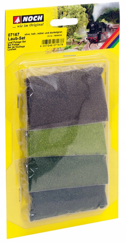 Noch 07167 Listoví, sada 4 odstíny zelené 56g