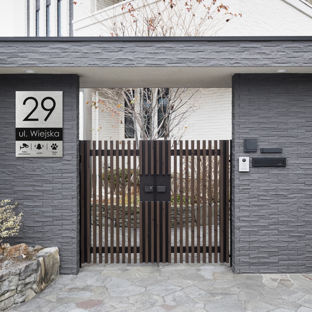 TABLICZKA ADRESOWA ALUMINIOWA ELEGANCKA NUMER DOMU 50X70cm DIBOND 3mm Kod producenta Tabliczka Adresowa