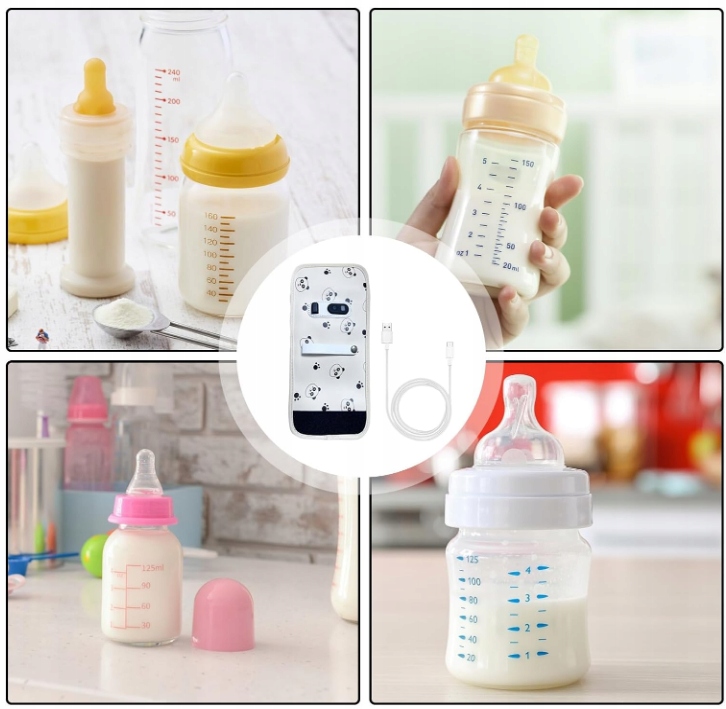 Przenośny podgrzewacz lcd do BUTELEK słoiczków POKARMU Na USB + kabel Typ C Stan opakowania oryginalne