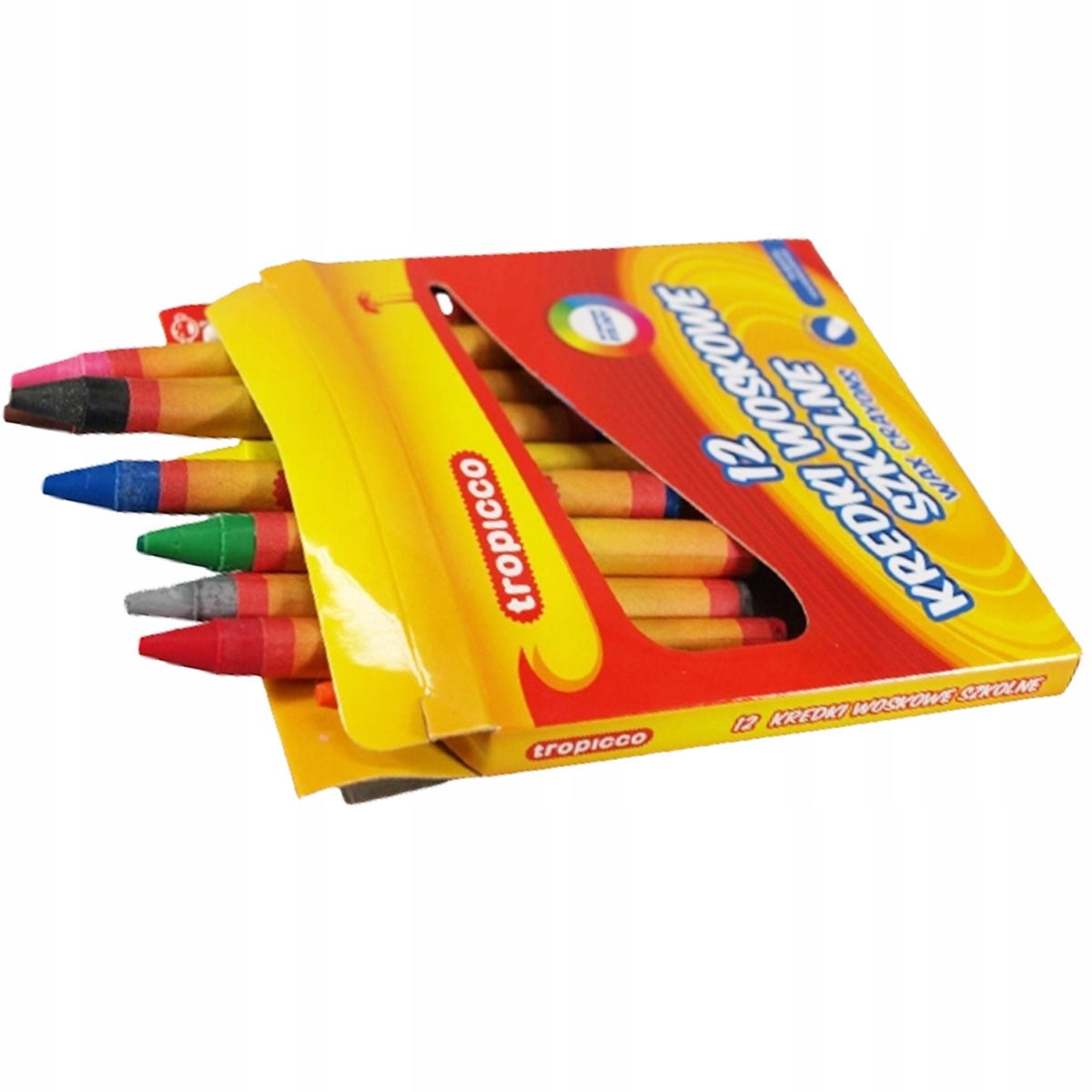 KREDKI WOSKOWE SZKOLNE ŚWIECOWE 12 INTENSYWNE KOL TROPICCO Marka Tropicco