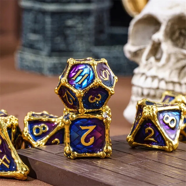 SMOCZY KAPŁAN - VOKUN ZESTAW 7 METALOWYCH KOŚCI RPG Liczba sztuk 7 szt.