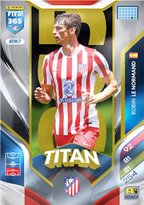 2026 Panini Adrenalyn XL Fifa 365 ATM7 Robin Le Normand