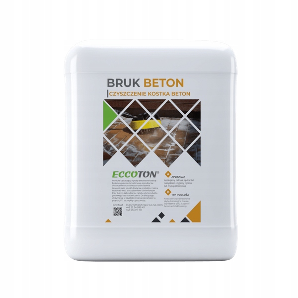 Mytí Čištění Bruk Beton Plot Eccoton Bruk Beton Plus 20L