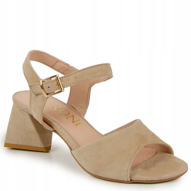 Laroni 3362 Sandály Sloupek Kůže Semiš Béžová 39