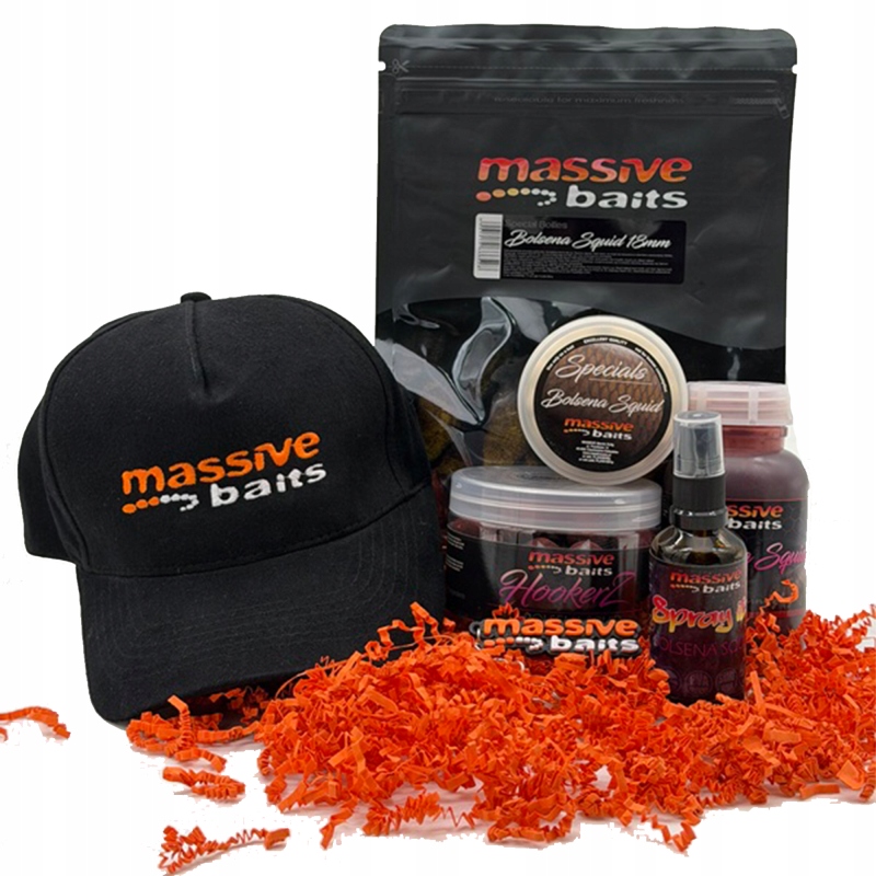 Sada Vánočních Boilies Dip Bolsena Squid Massive Baits