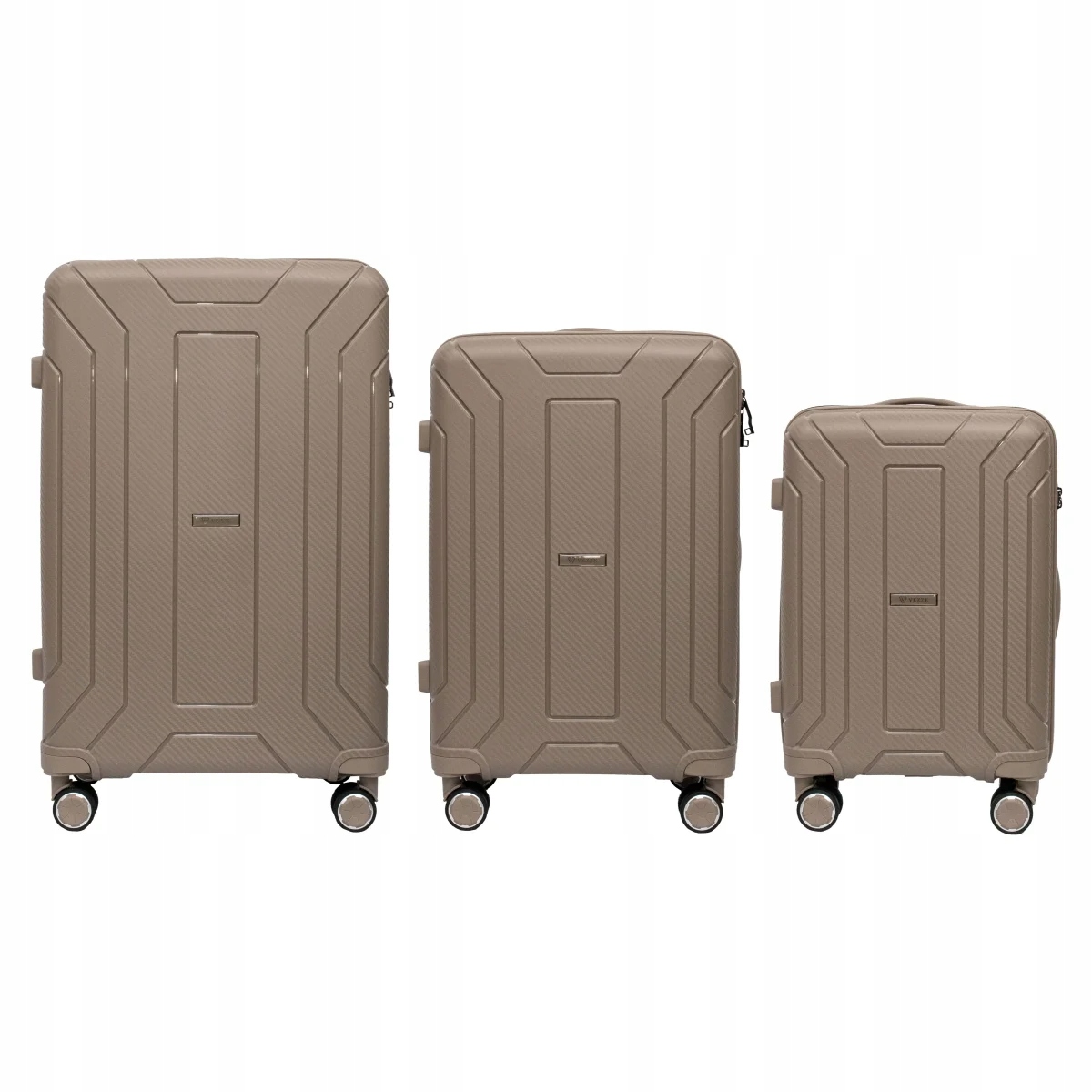 ZESATW WALIZEK TWARDYCH POLICARBON CZTERY KOŁA 360 3W1