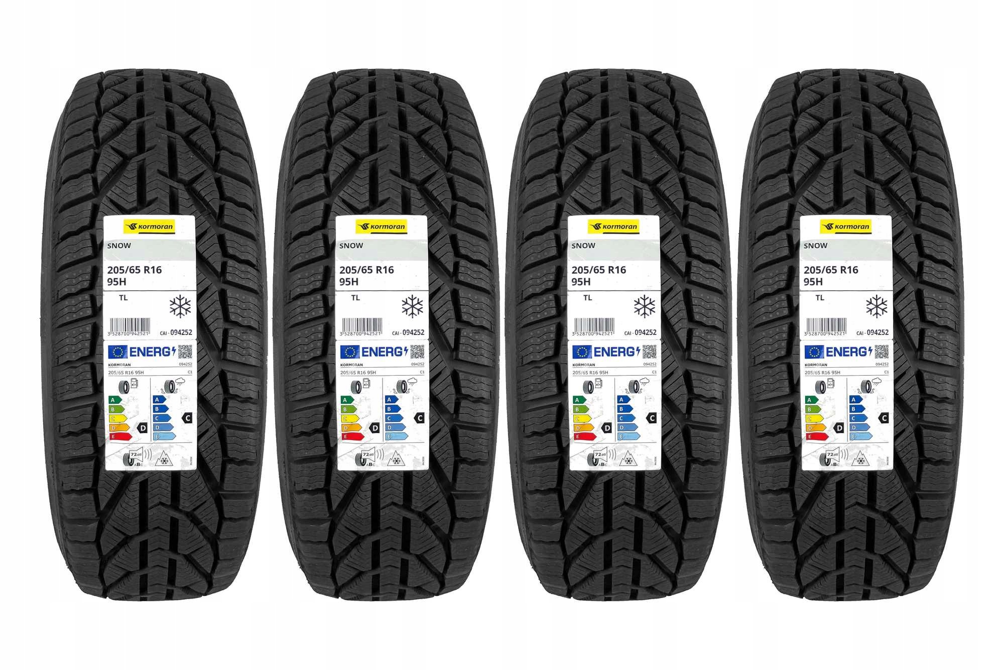 4 opony zimowe 205/65R16 Kormoran Snow 2026