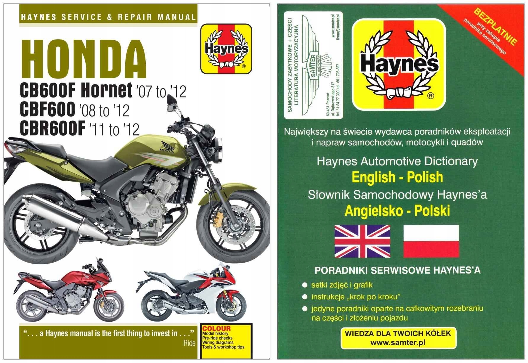 Honda CB 600 F Hornet CBF 600 CBR 600 F 07-12 inst