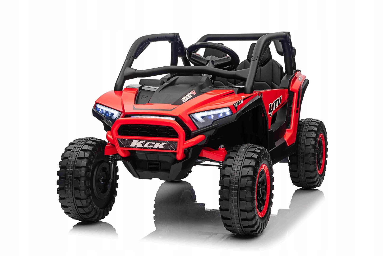 Pojazd dla dziecka duże Buggy 4x4 Kck Czerwony 24V 4x45W