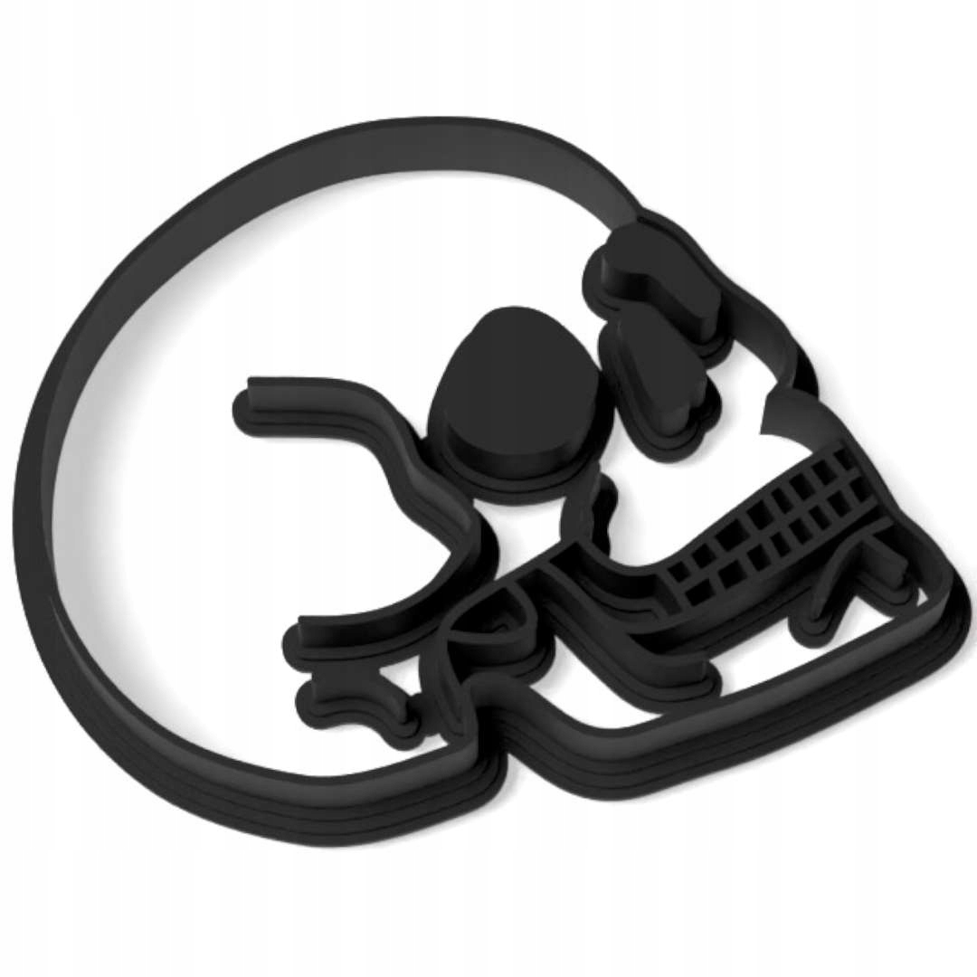 

Foremka do ciast Halloween czaszka Czacha bokiem