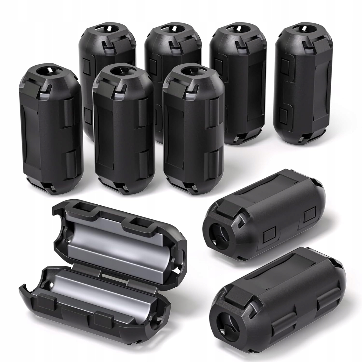 10 X Feritová Svorka – Magnetický Tlumič Šumu Na Kabely Pro Kabely 3,5 MM