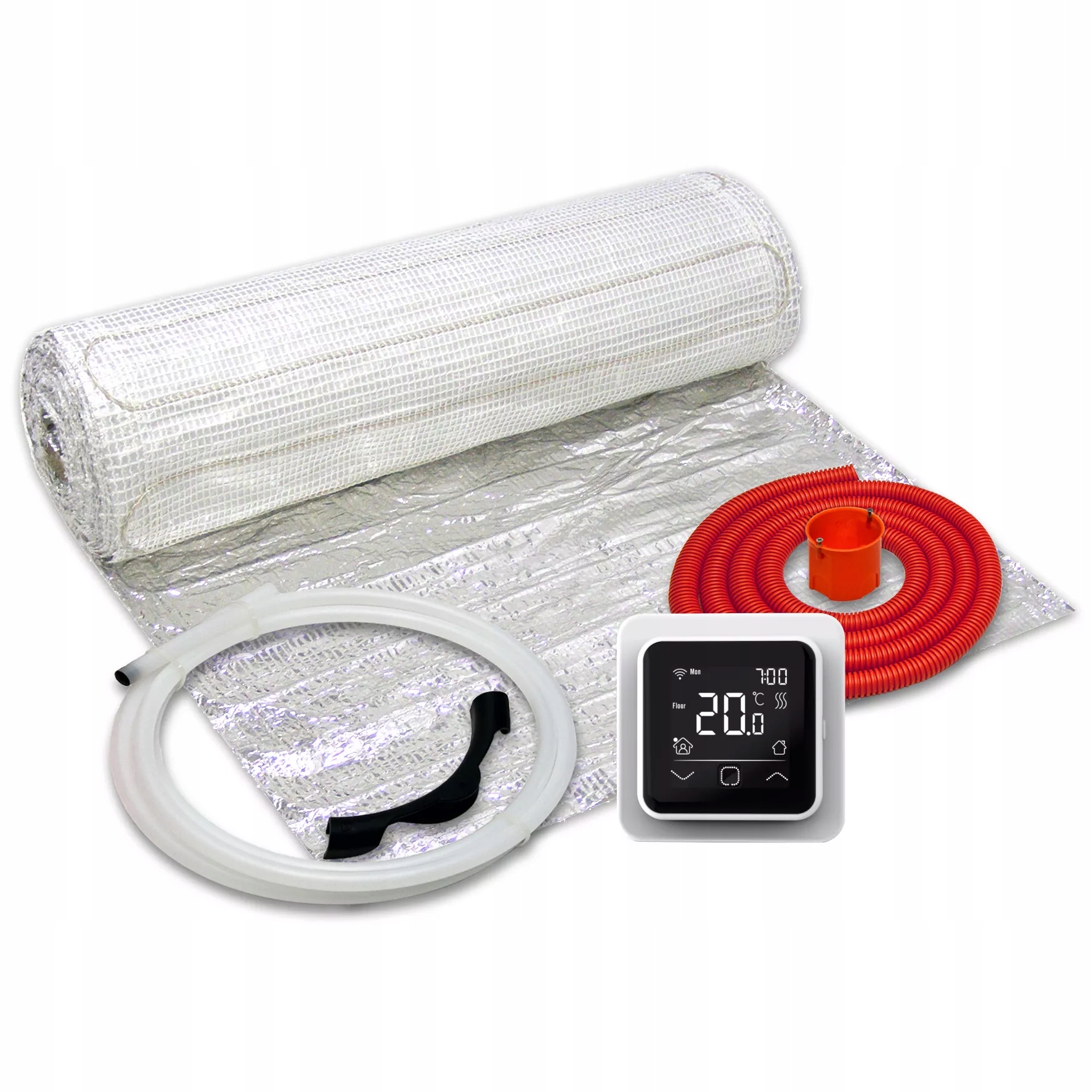 Zestaw ogrzewanie podłogowe panele 15m² 150W termostat regulator Tvt 40 Cb