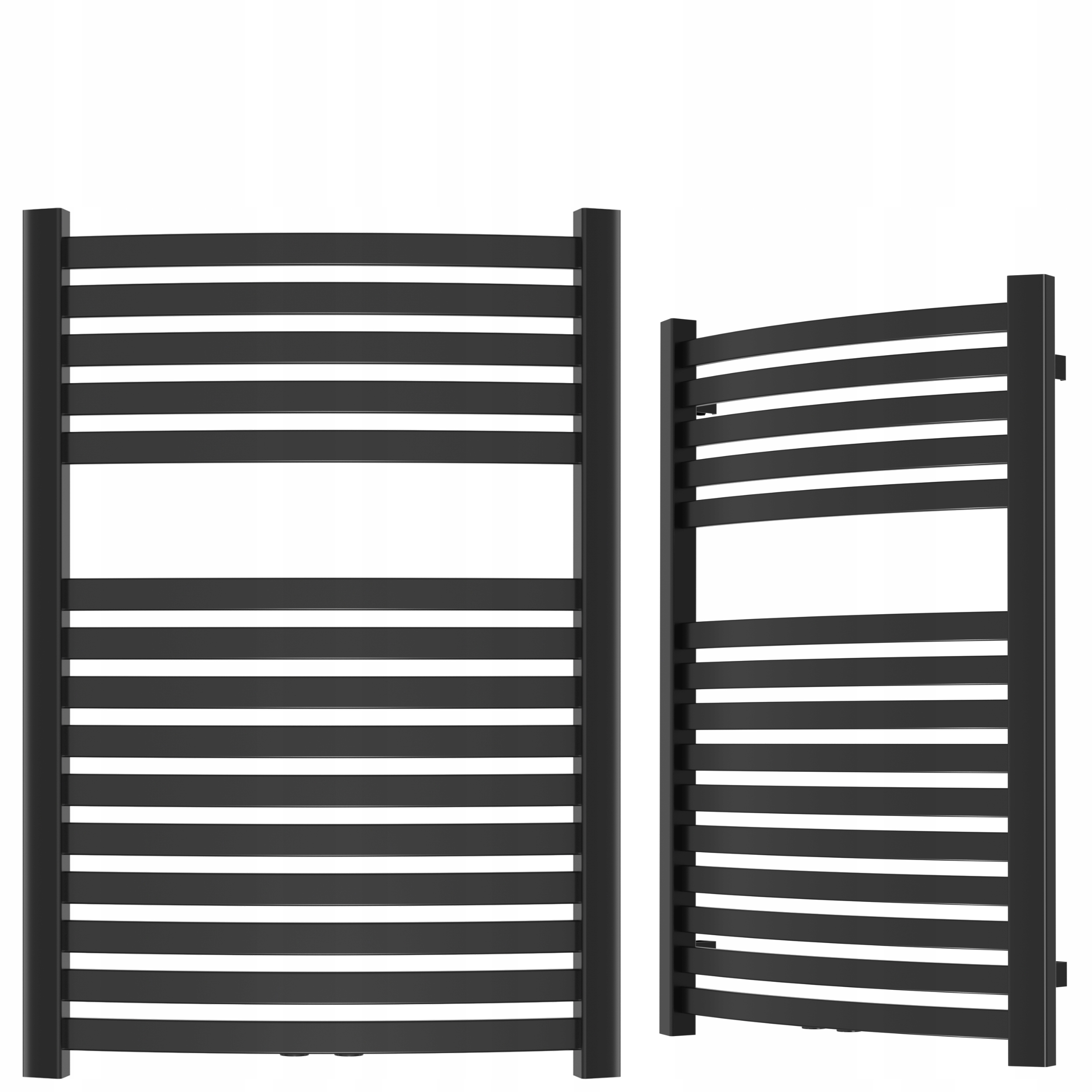 Koupelnový Radiátor Černý Dekorativní Žebřík Radiátor 54X80 cm Vertikální