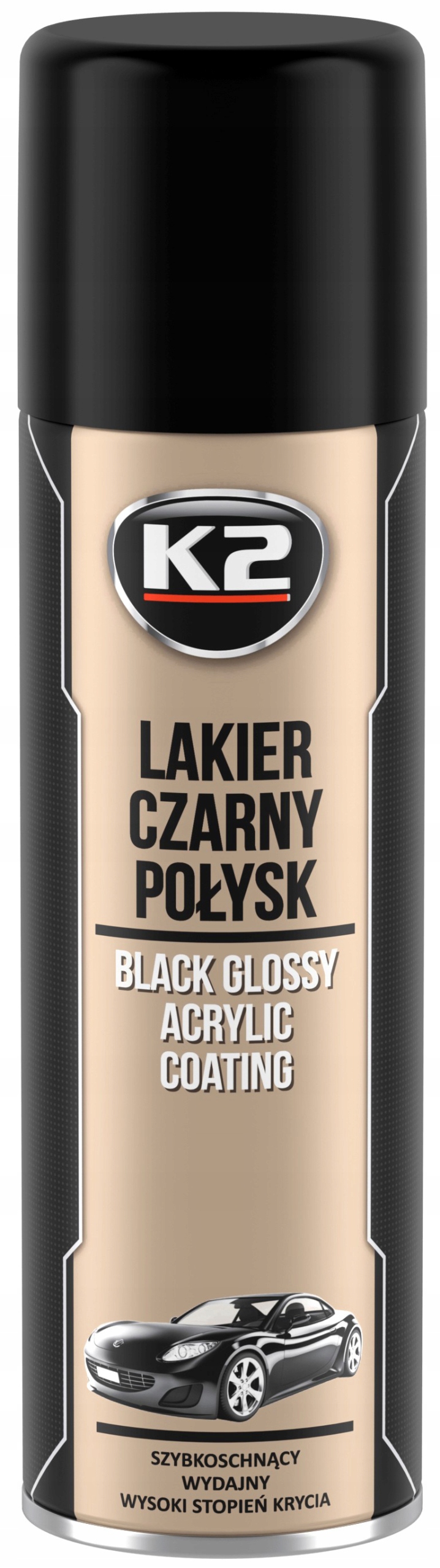 

K2 Lakier Akrylowy Czarny Połysk 500ml